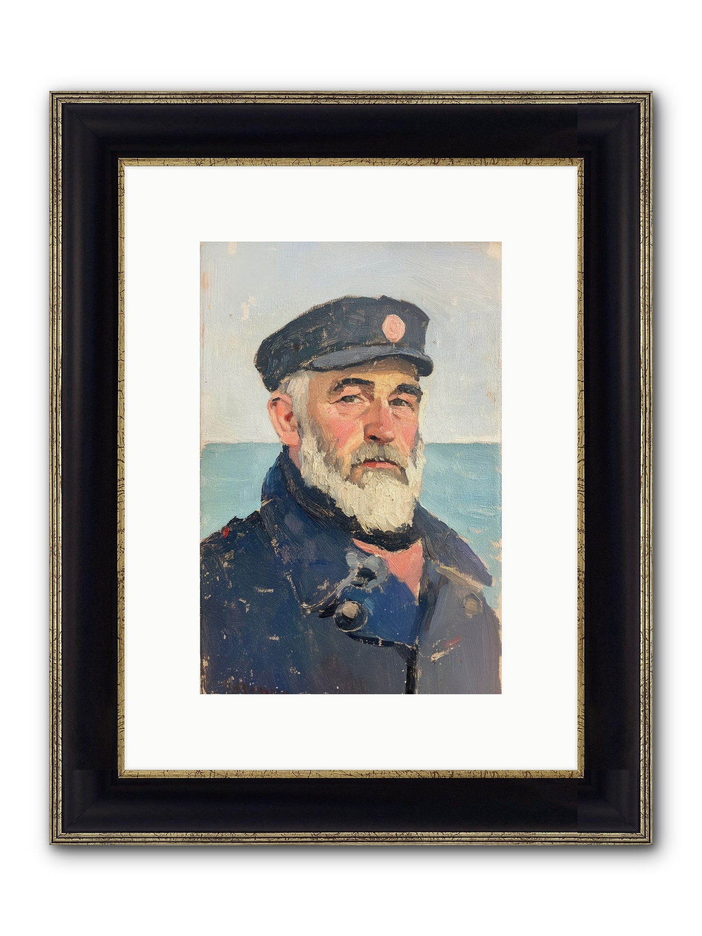 Maritime Legacy Framed Print - Black & Gold 8x12