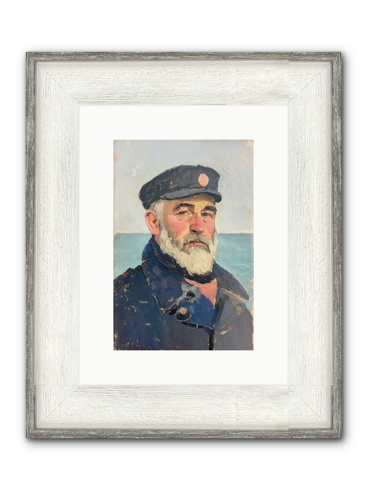 Maritime Legacy Framed Print - Driftwood White 8x12