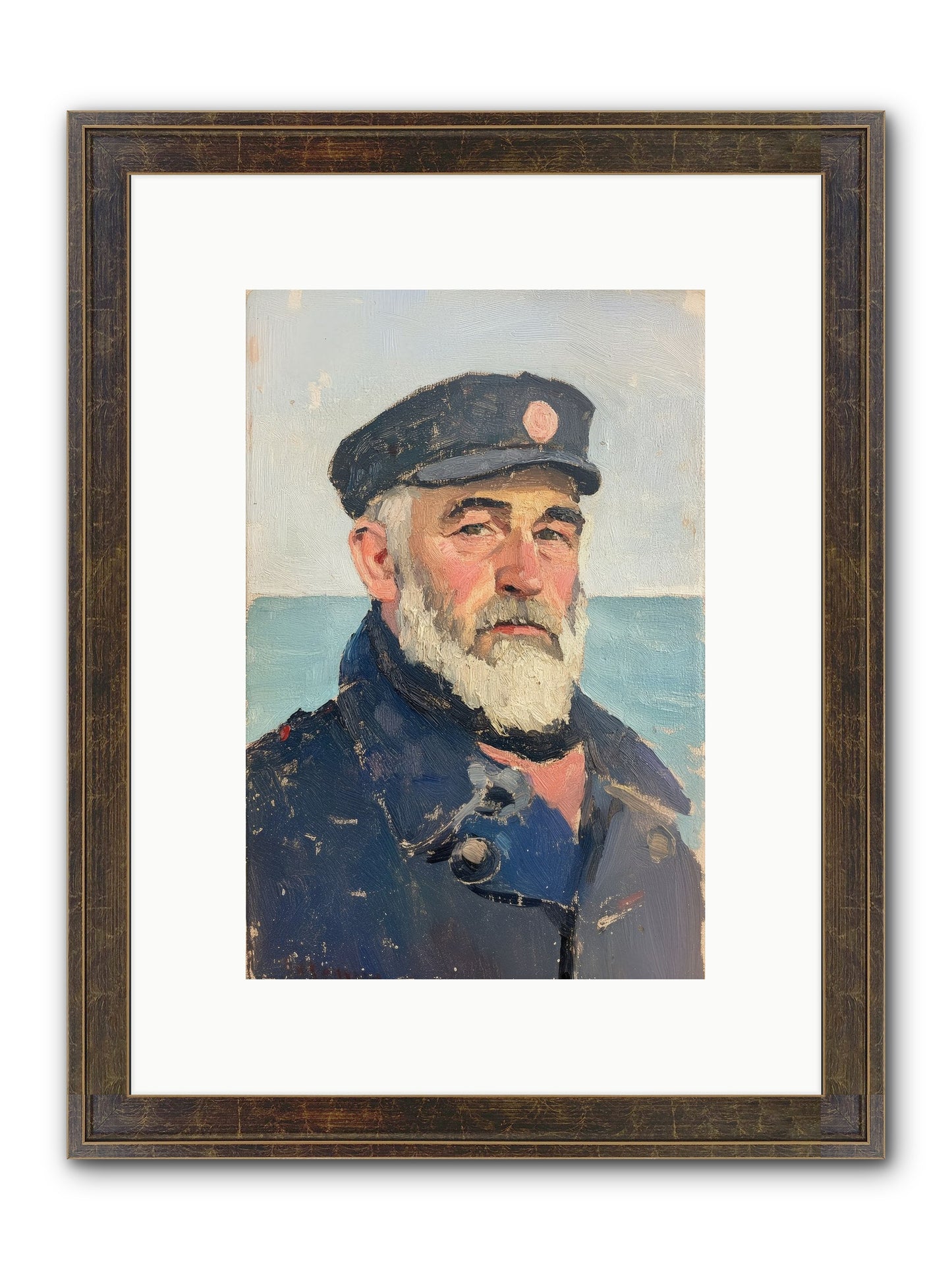 Maritime Legacy Framed Print - Slimwoods Black/Gold 8x12