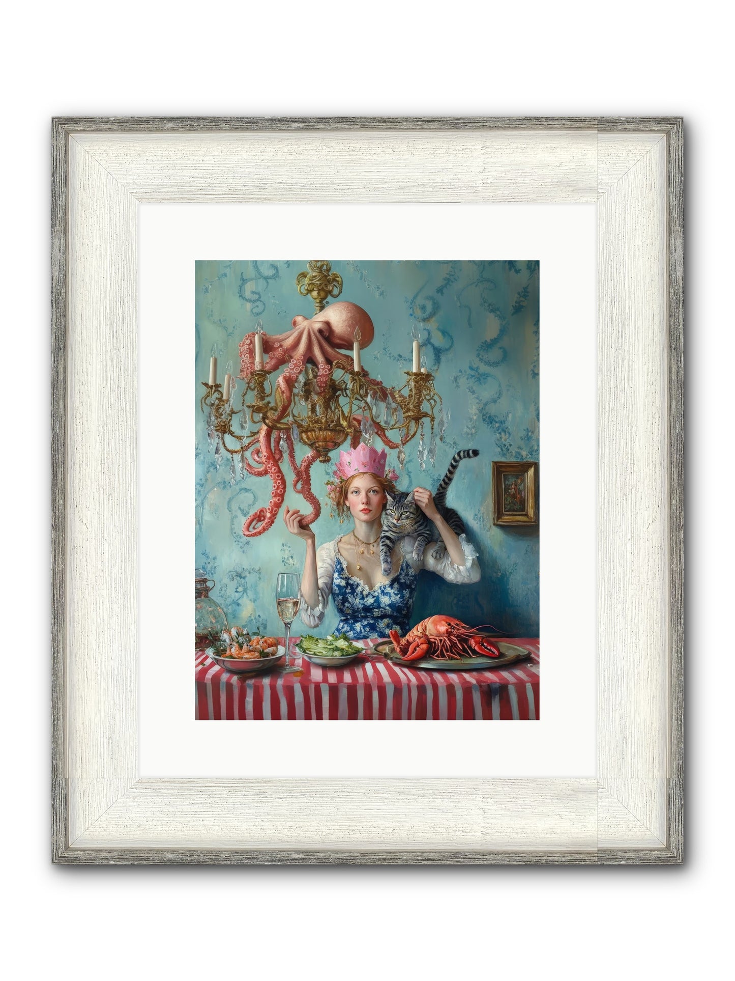 Maritime Manners & Merriment Framed Print - Driftwood White 12x16