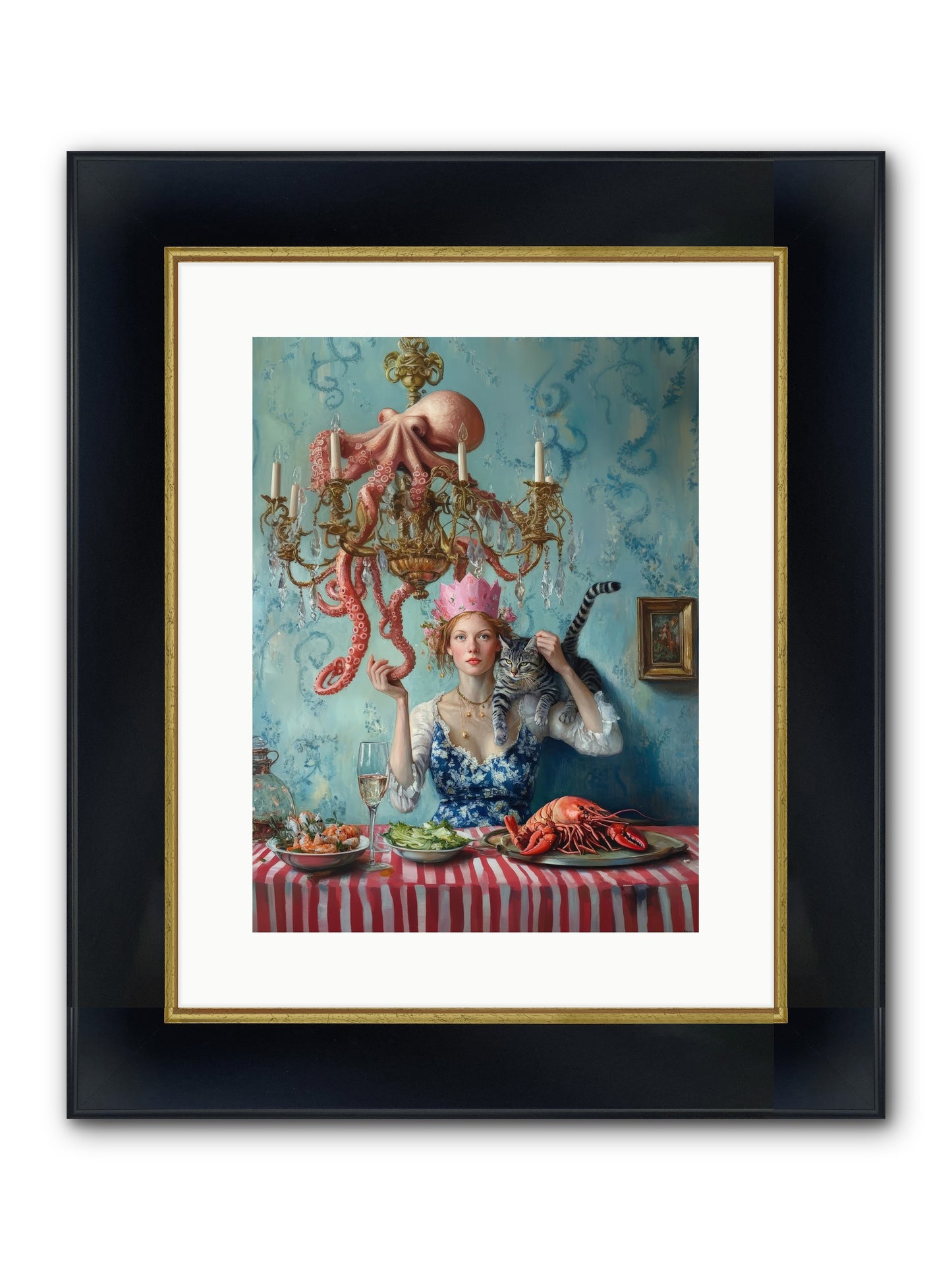 Maritime Manners & Merriment Framed Print - Wide Black w/Gold 12x16