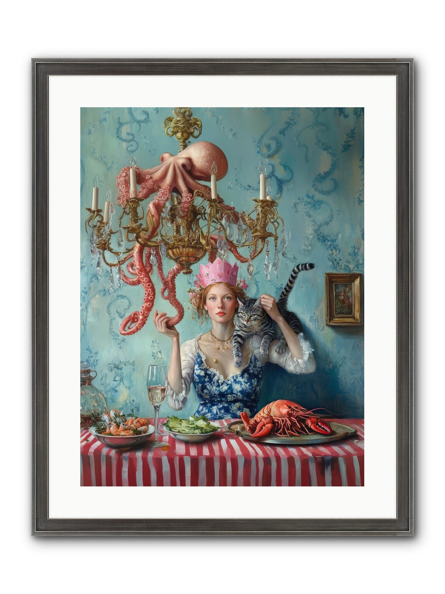 Maritime Manners & Merriment Framed Print - Slimwoods Black/Silver 18x24