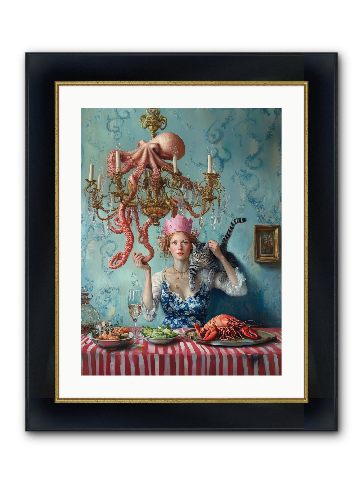 Maritime Manners & Merriment Framed Print - Wide Black w/Gold 18x24
