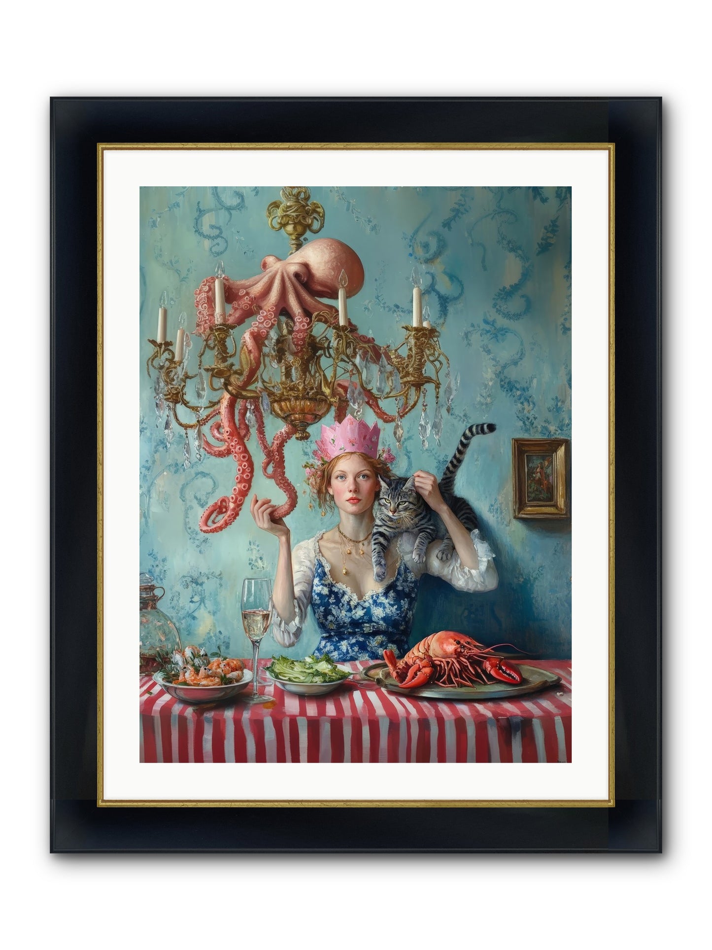 Maritime Manners & Merriment Framed Print - Wide Black w/Gold 24x32