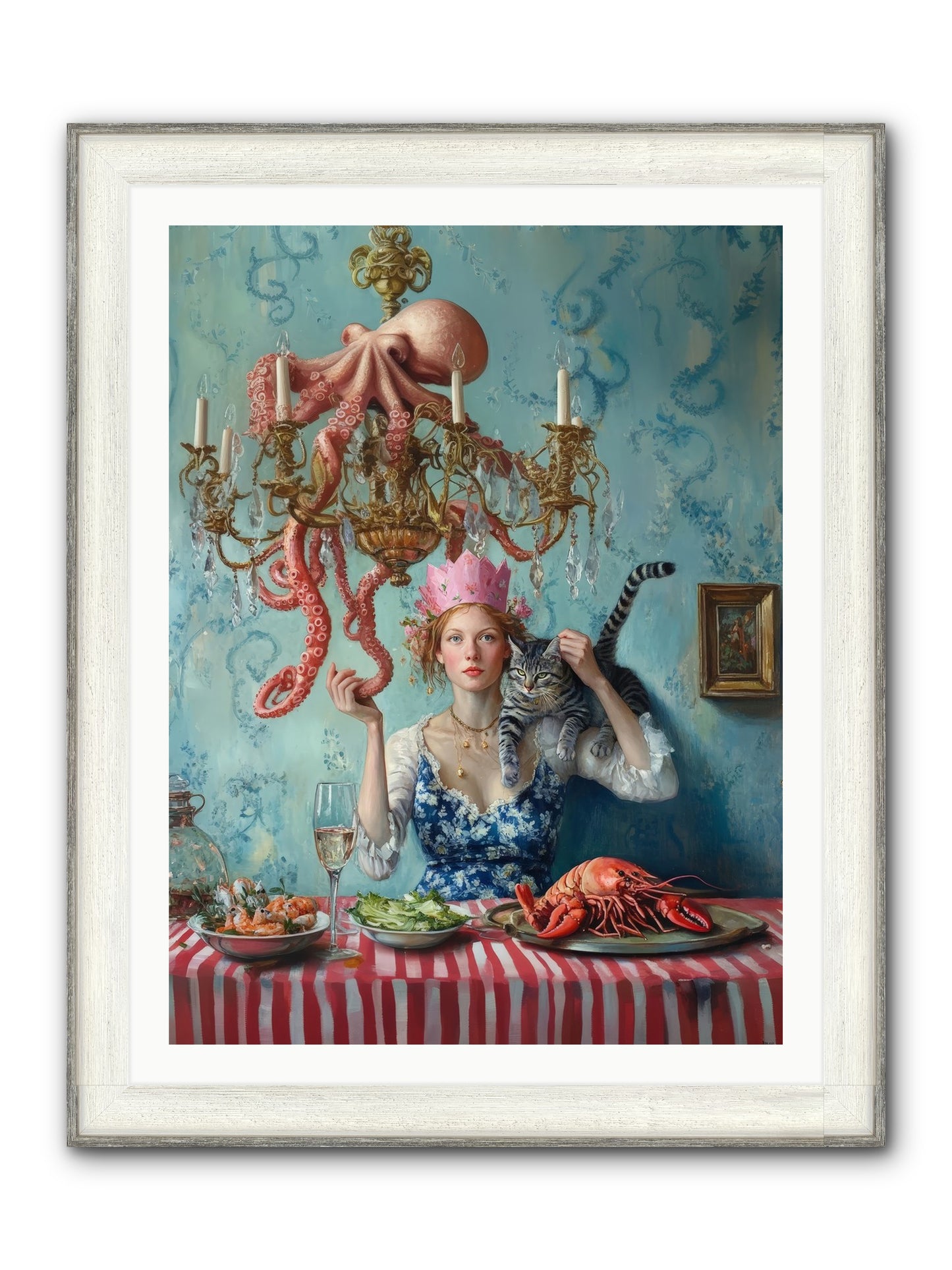 Maritime Manners & Merriment Framed Print - Driftwood White 30x40