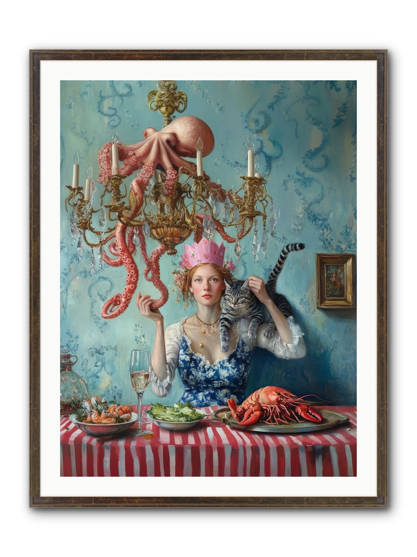 Maritime Manners & Merriment Framed Print - Slimwoods Black/Gold 30x40