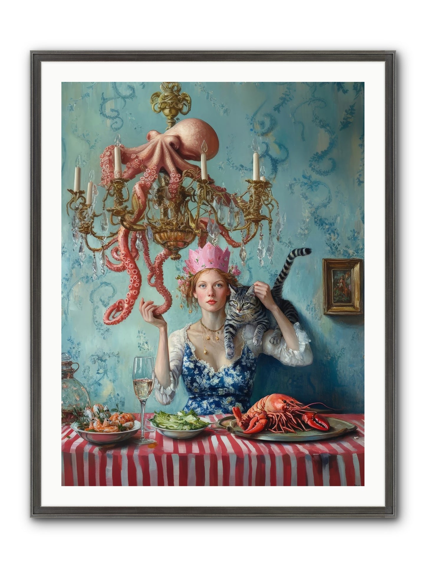 Maritime Manners & Merriment Framed Print - Slimwoods Black/Silver 30x40
