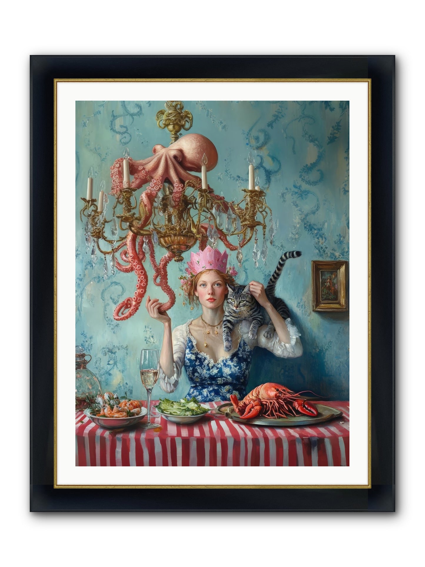 Maritime Manners & Merriment Framed Print - Wide Black w/Gold 30x40