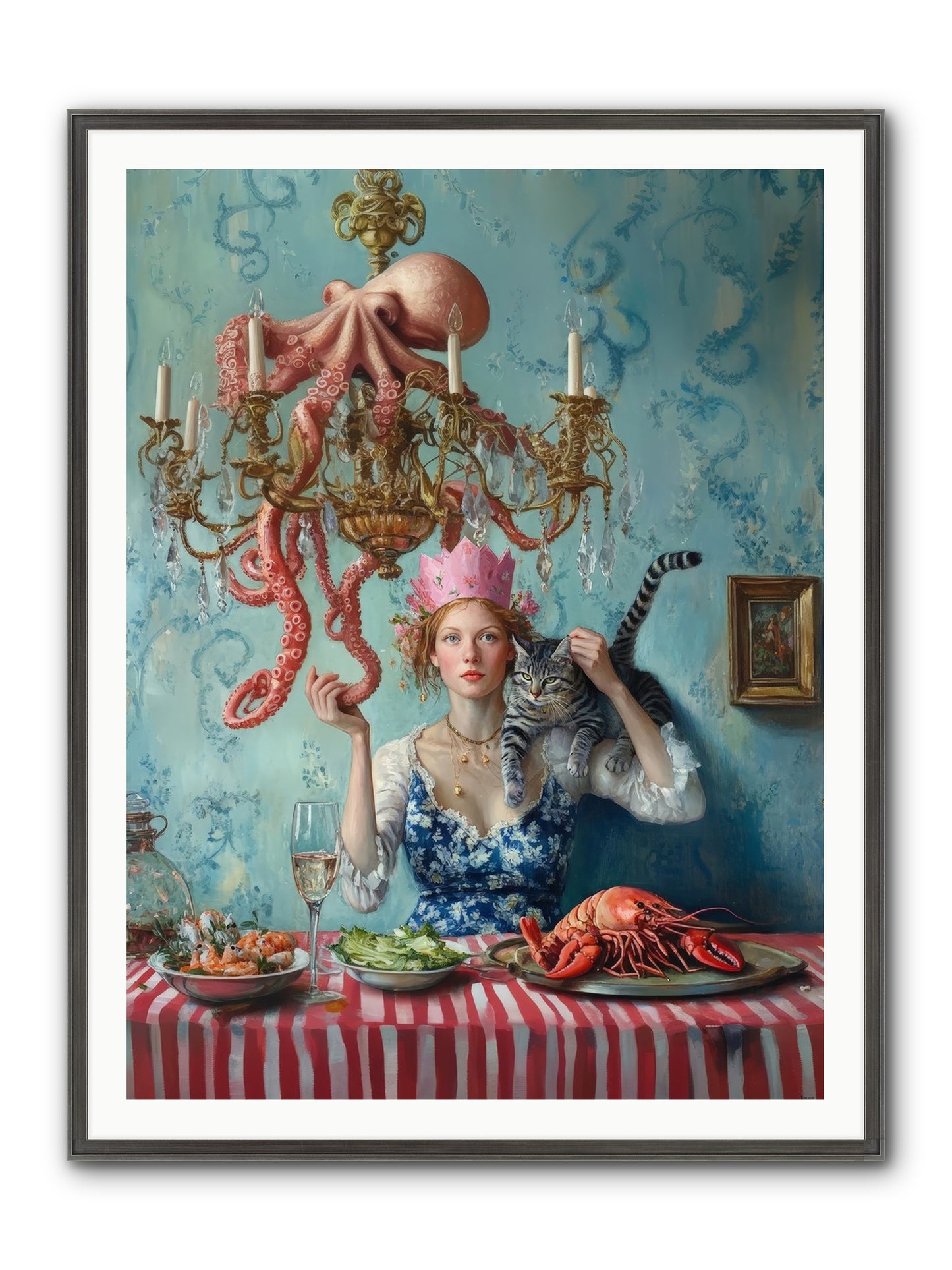 Maritime Manners & Merriment Framed Print - Slimwoods Black/Silver 36x48