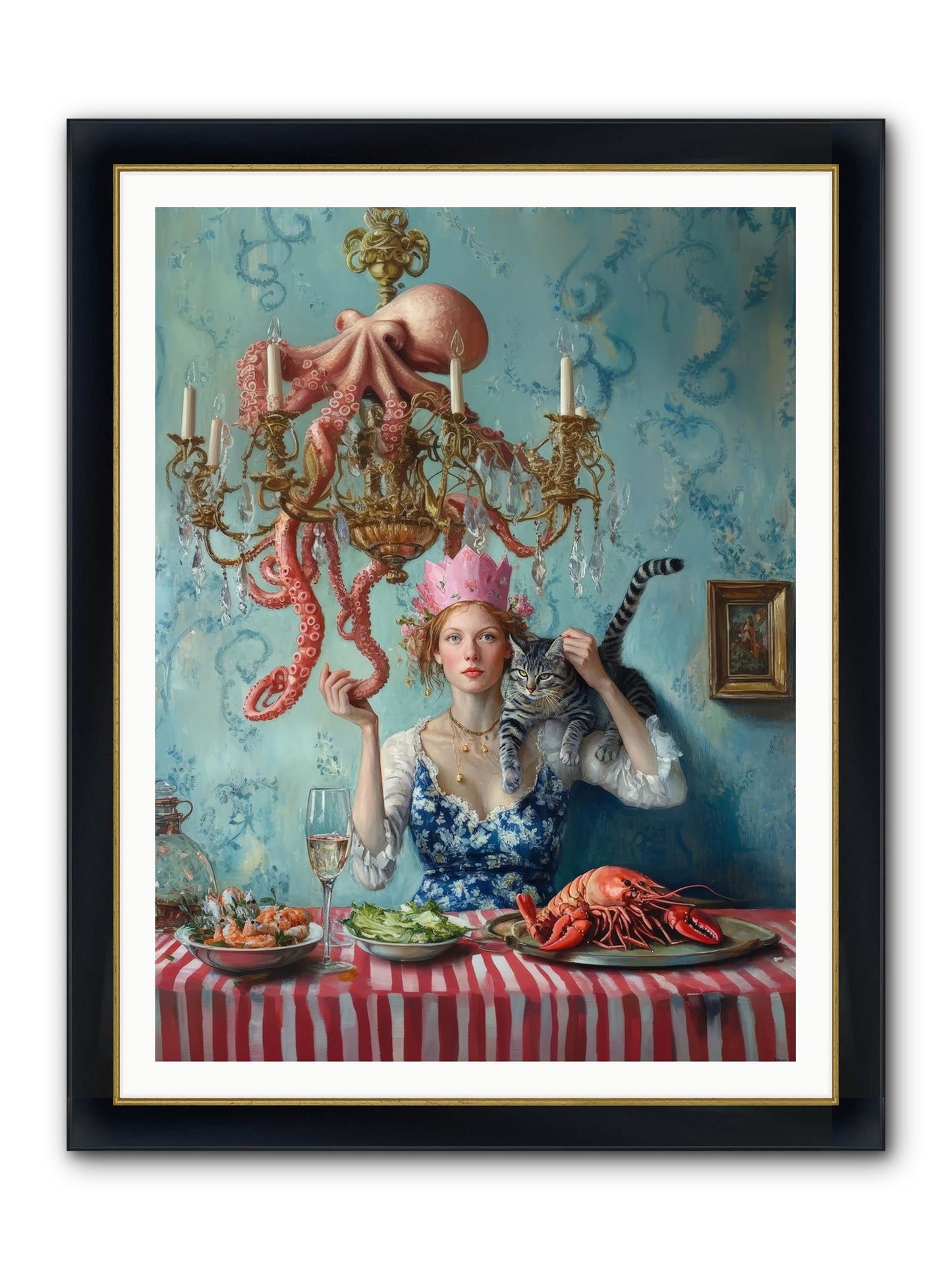 Maritime Manners & Merriment Framed Print - Wide Black w/Gold 36x48