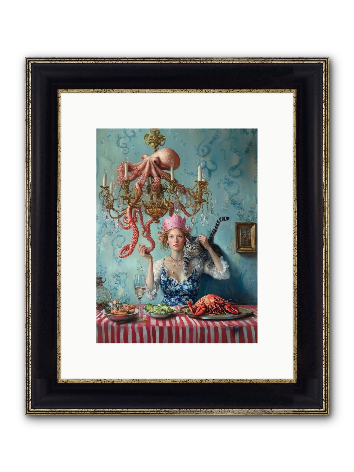 Maritime Manners & Merriment Framed Print - Black & Gold 9x12