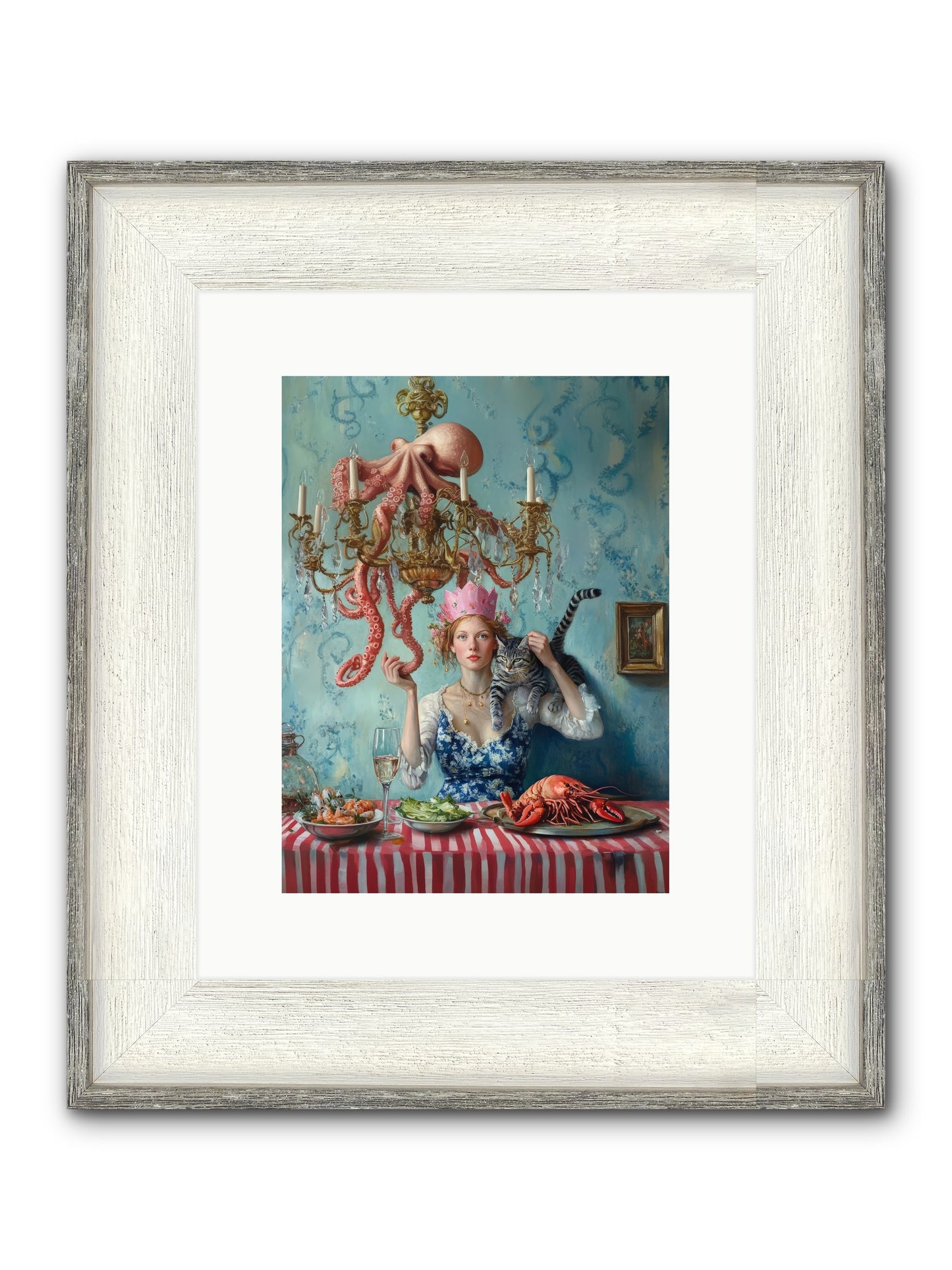 Maritime Manners & Merriment Framed Print - Driftwood White 9x12