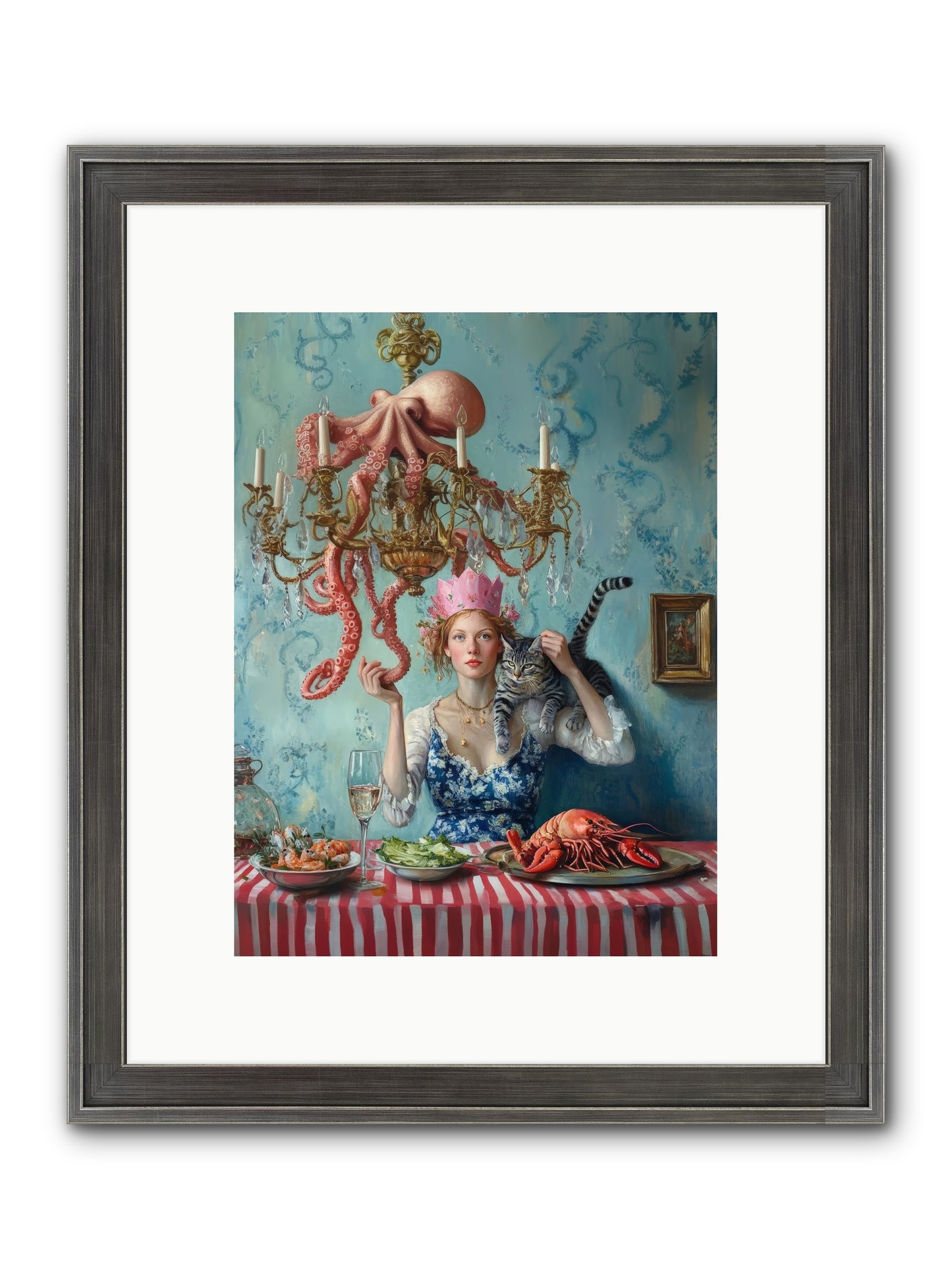 Maritime Manners & Merriment Framed Print - Slimwoods Black/Silver 9x12