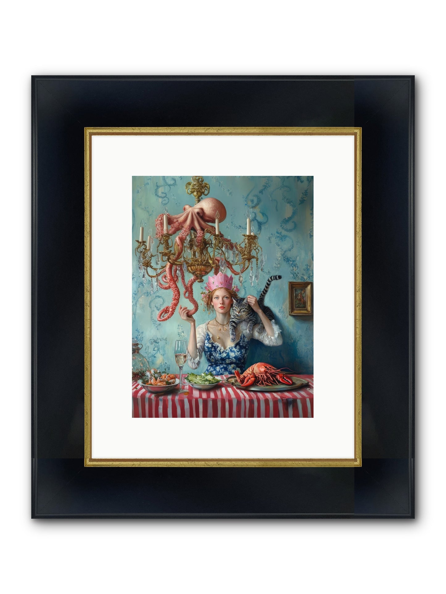Maritime Manners & Merriment Framed Print - Wide Black w/Gold 9x12