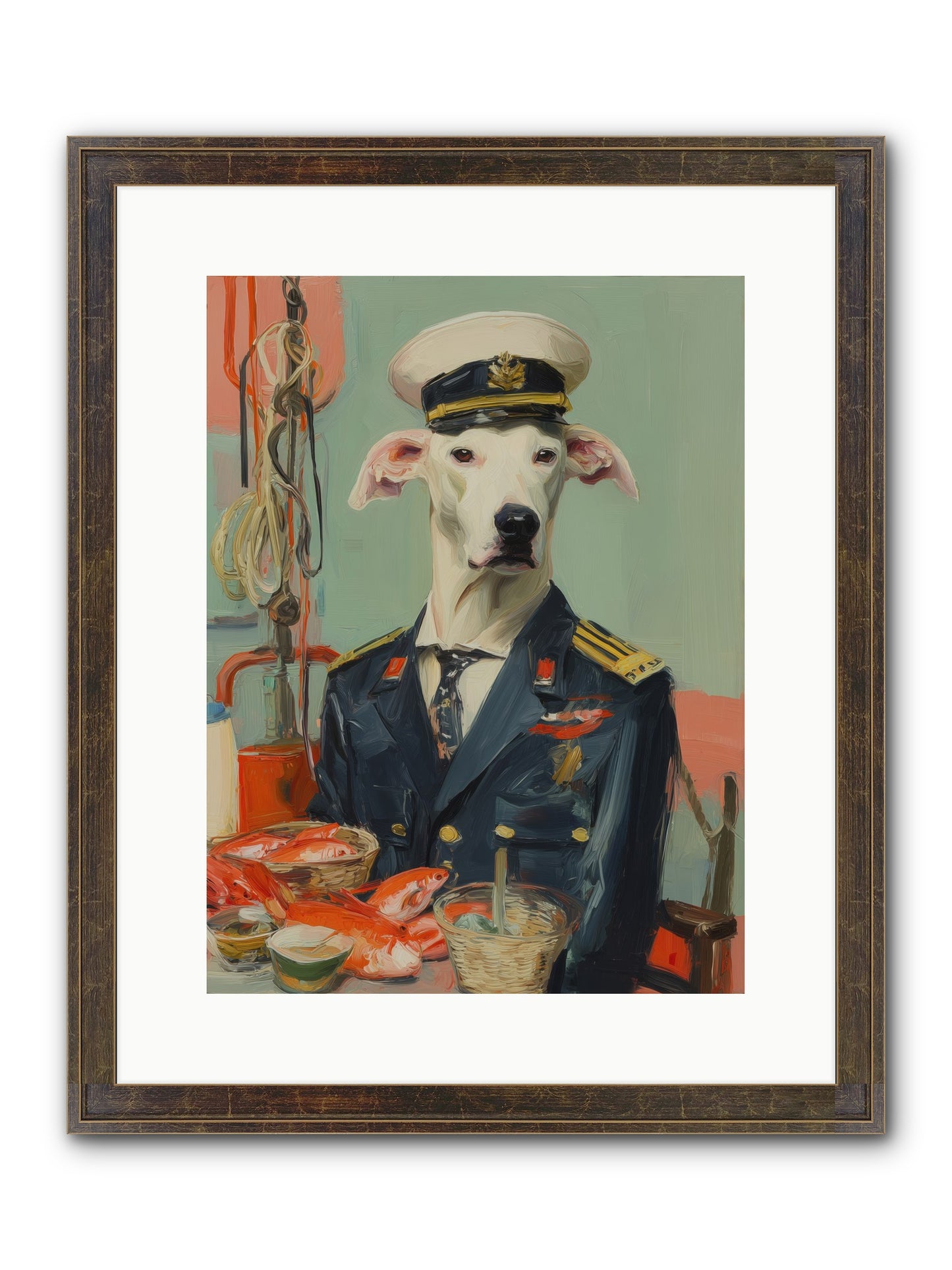 Maritime Mate Framed Print - Slimwoods Black/Gold 12x16