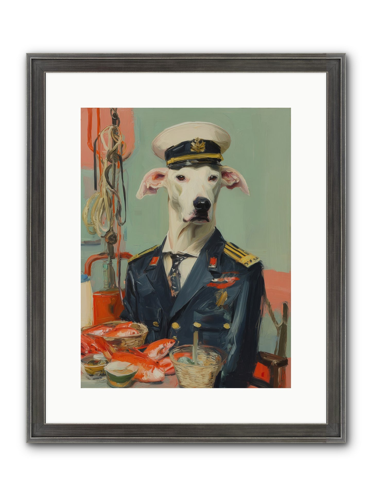 Maritime Mate Framed Print - Slimwoods Black/Silver 12x16