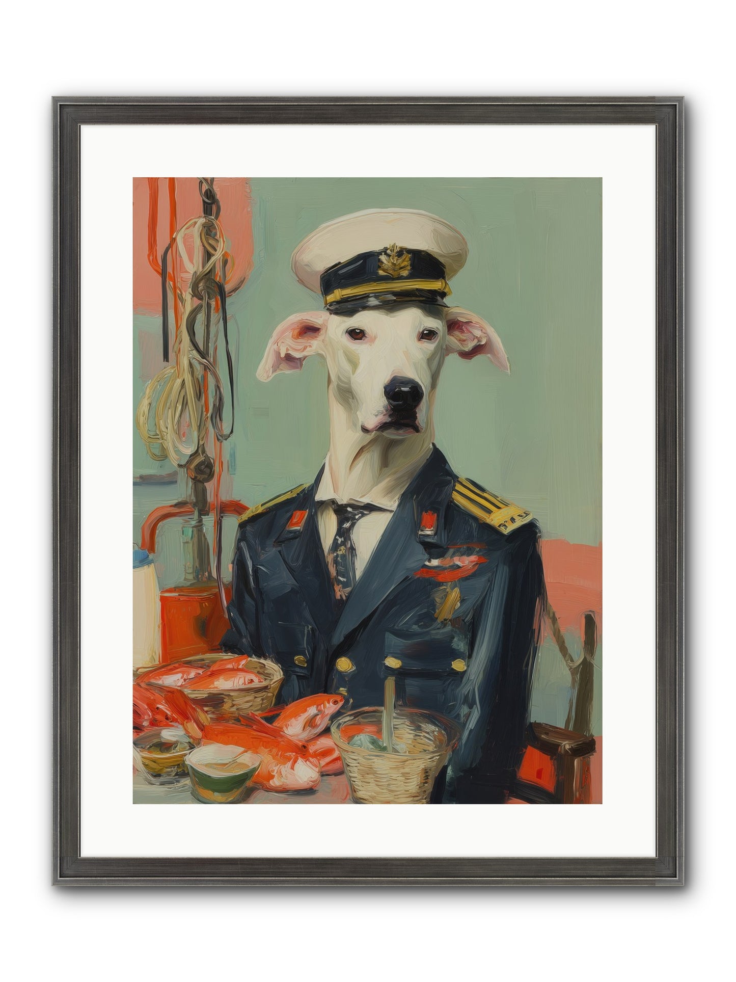 Maritime Mate Framed Print - Slimwoods Black/Silver 18x24