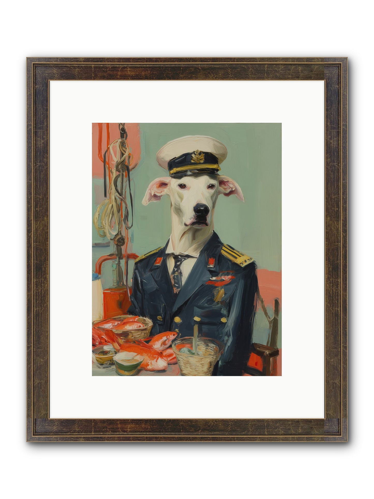 Maritime Mate Framed Print - Slimwoods Black/Gold 9x12