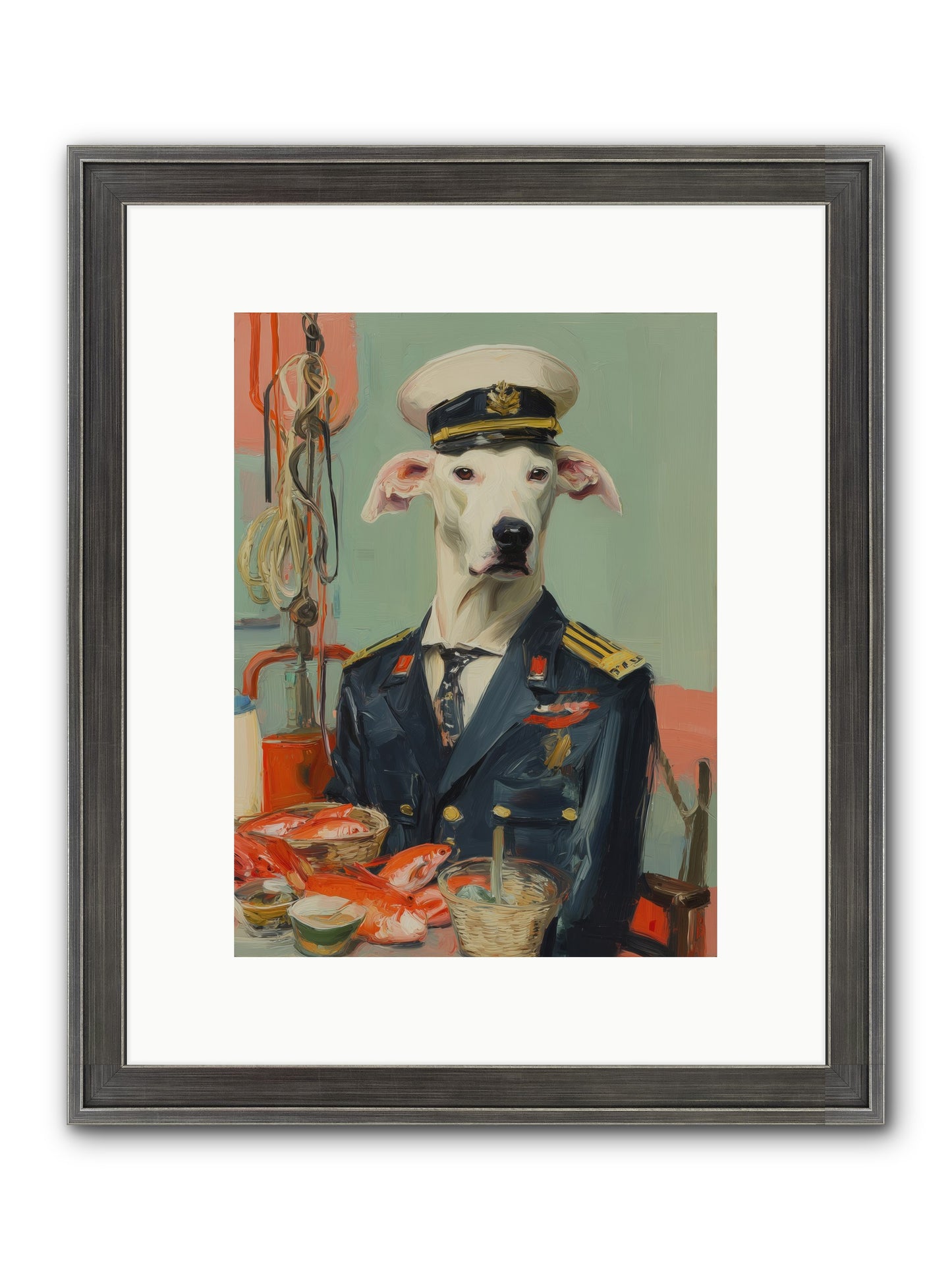 Maritime Mate Framed Print - Slimwoods Black/Silver 9x12