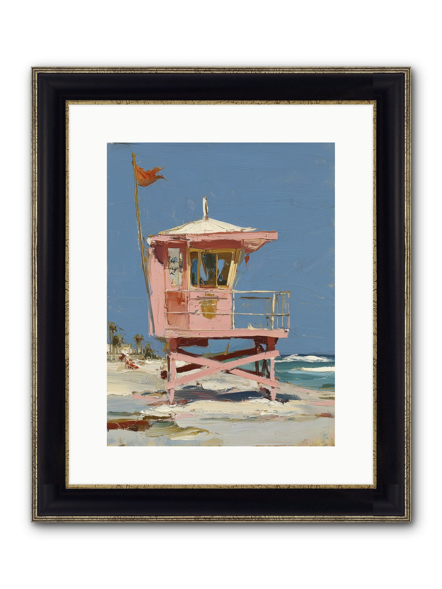 Maritime Memories Framed Print - Black & Gold 12x16