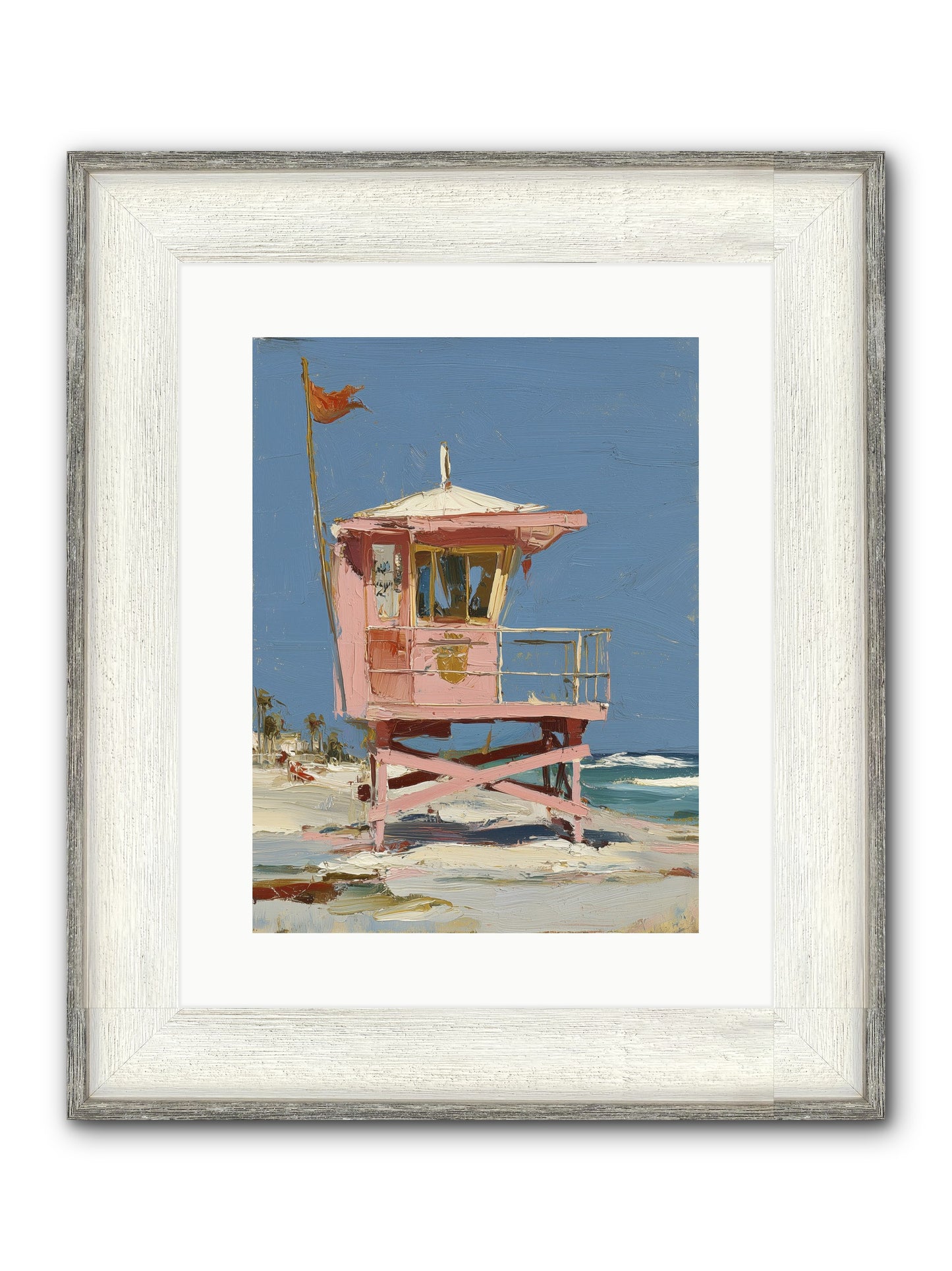 Maritime Memories Framed Print - Driftwood White 12x16