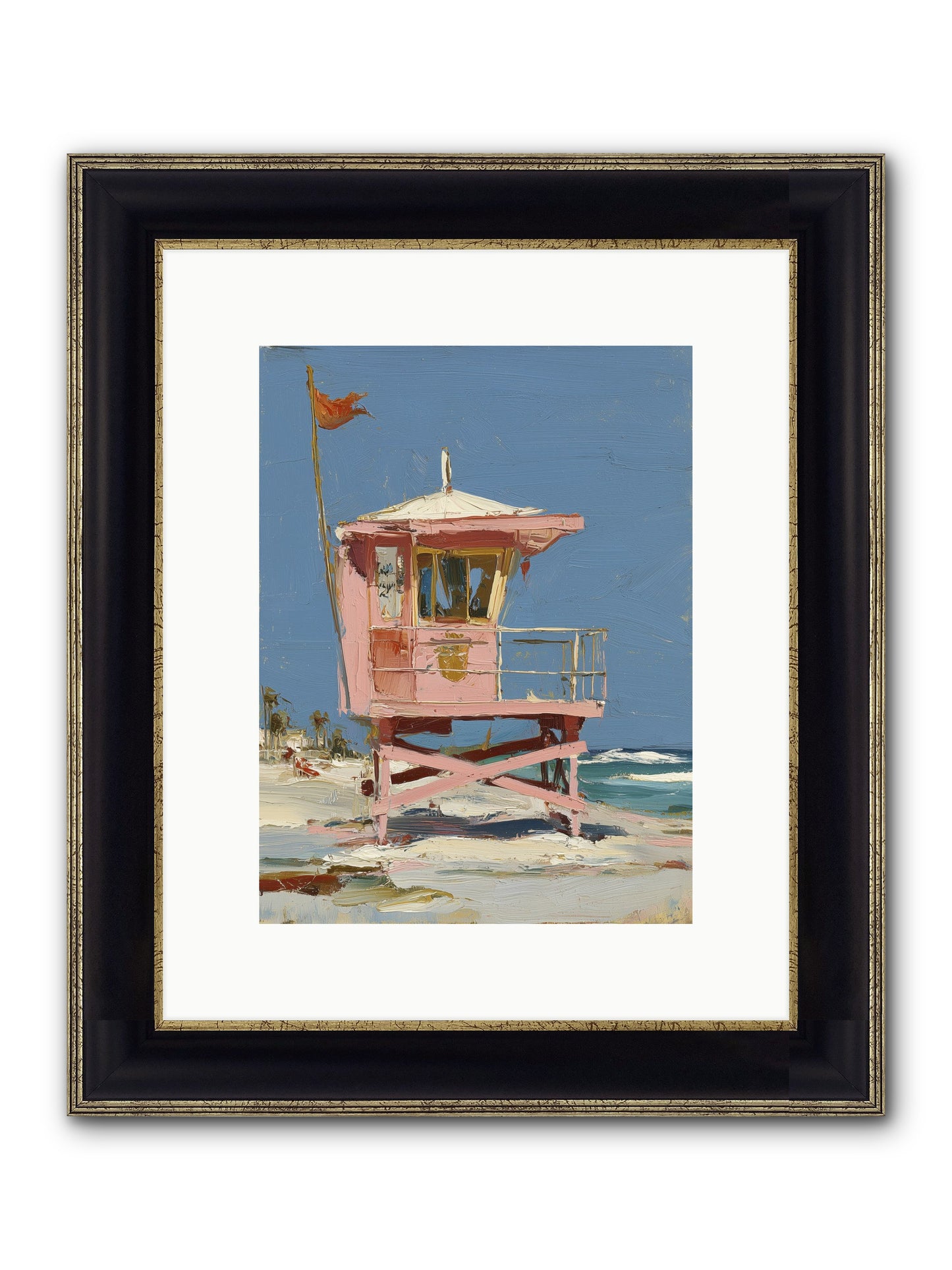 Maritime Memories Framed Print - Black & Gold 9x12