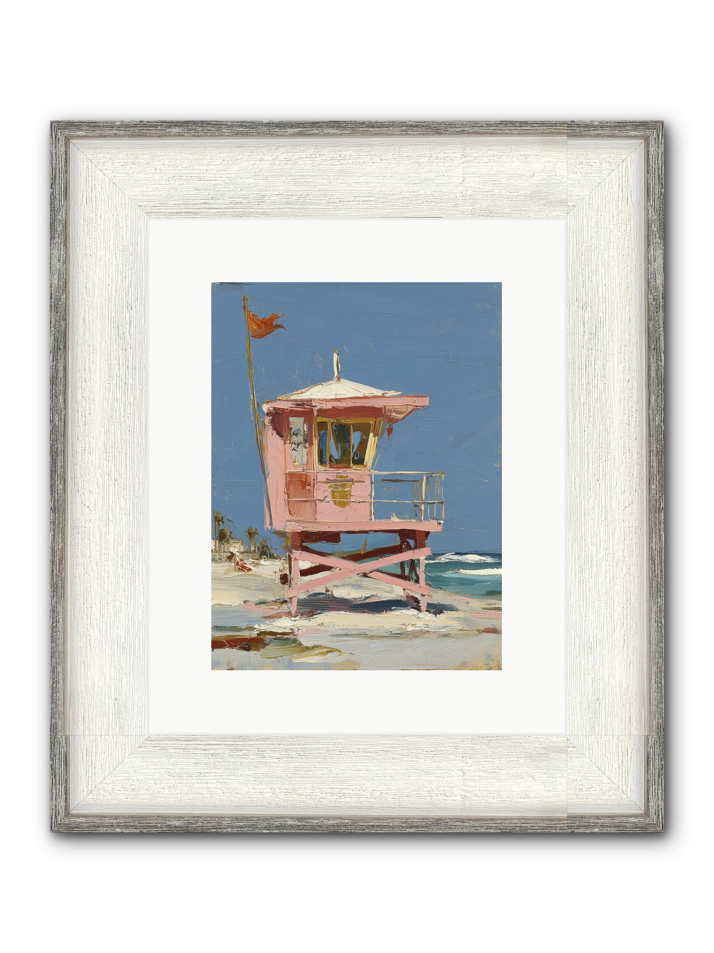 Maritime Memories Framed Print - Driftwood White 9x12