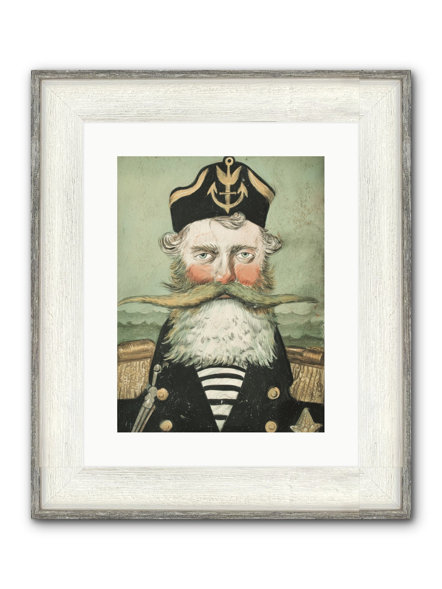 Maritime Soul Framed Print - Driftwood White 12x16