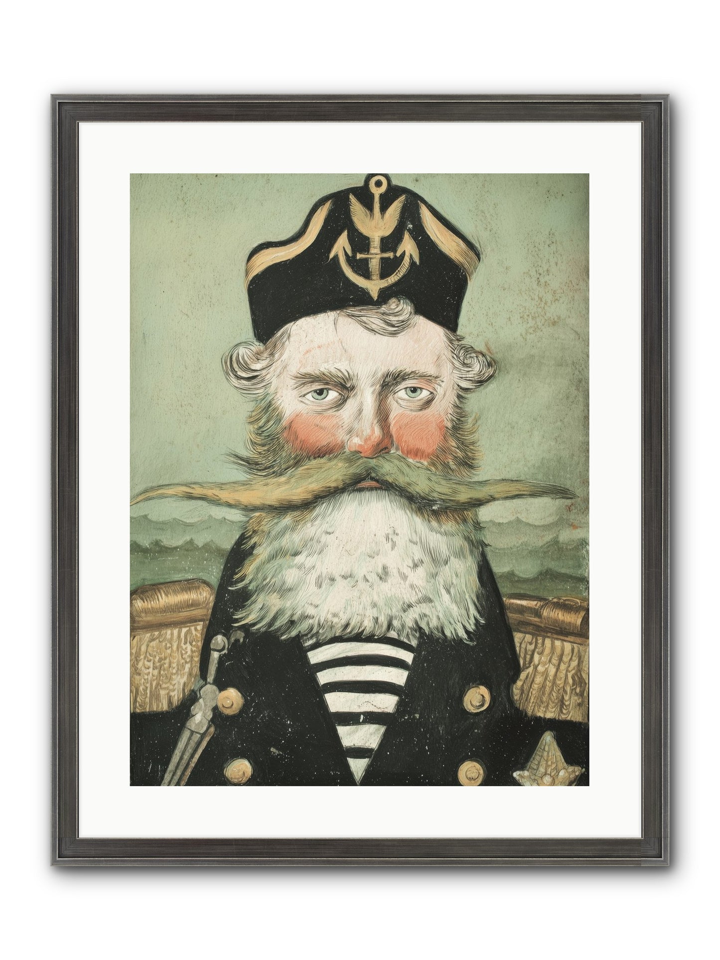 Maritime Soul Framed Print - Slimwoods Black/Silver 18x24