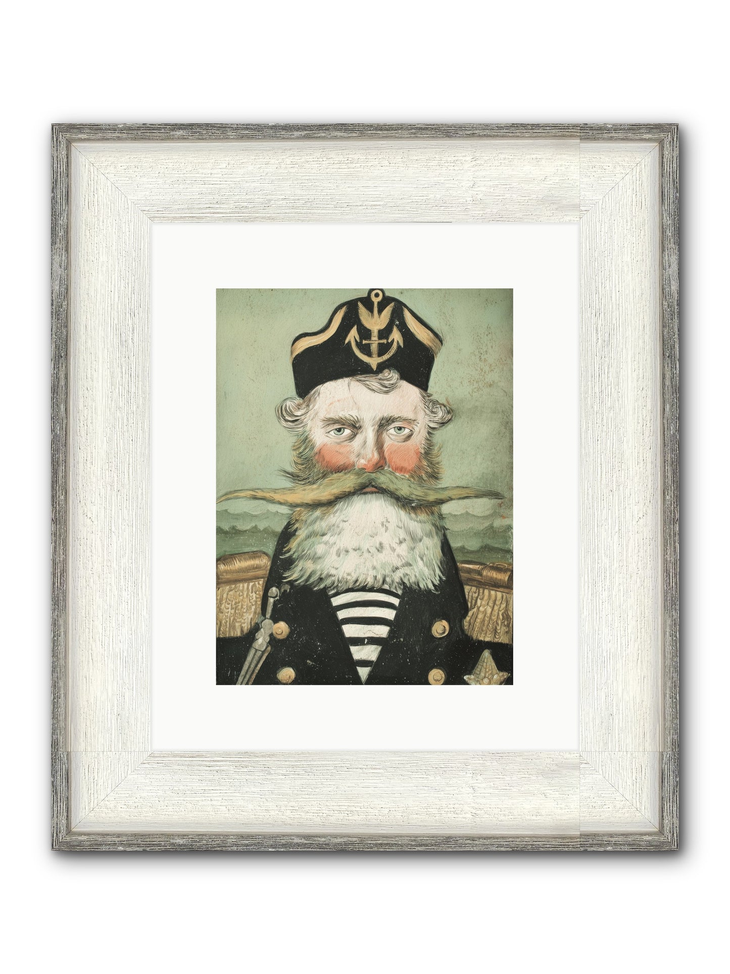 Maritime Soul Framed Print - Driftwood White 9x12