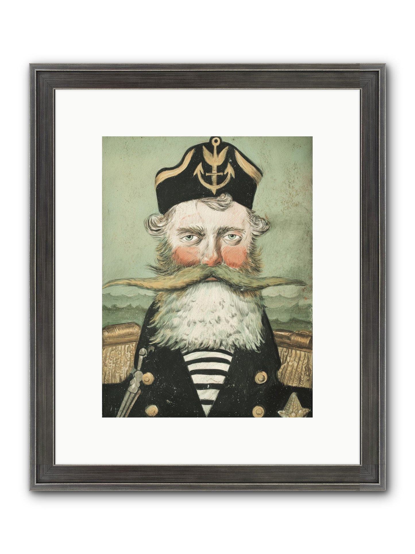 Maritime Soul Framed Print - Slimwoods Black/Silver 9x12