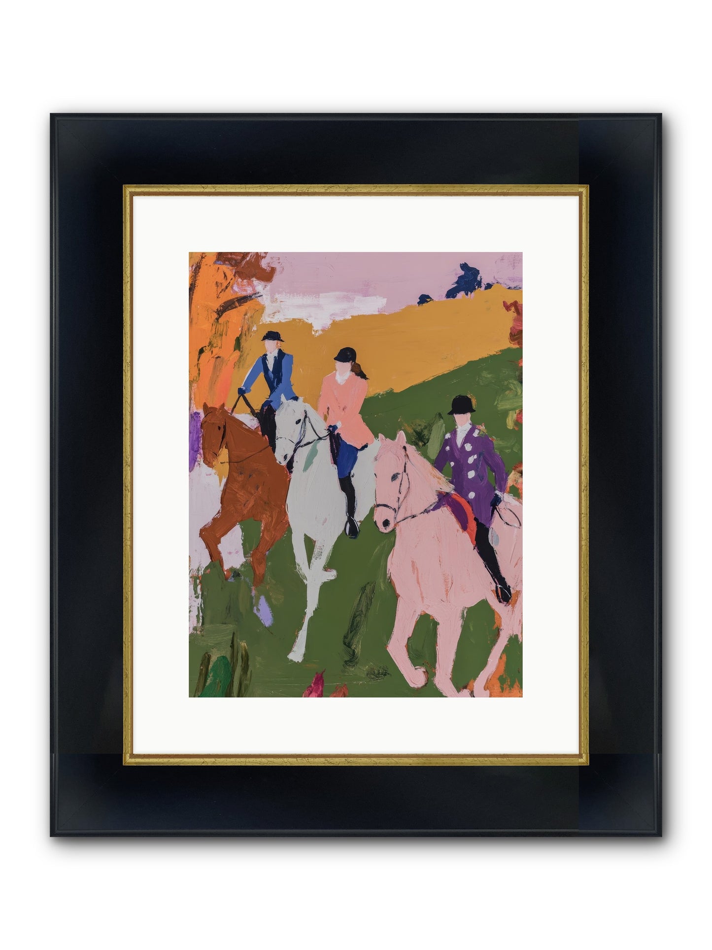 Marmalade Morning No.1 Framed Print - Wide Black w/Gold 12x16