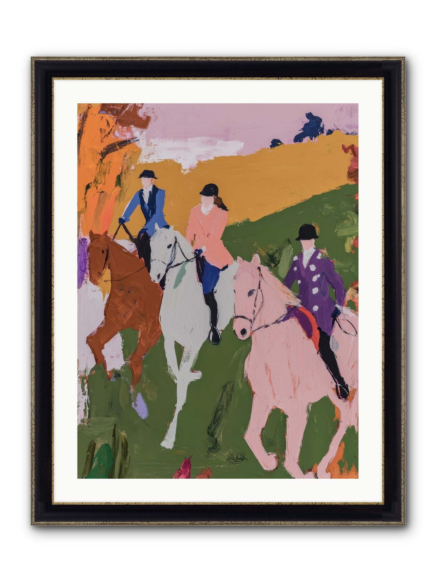 Marmalade Morning No.1 Framed Print - Black & Gold 24x32