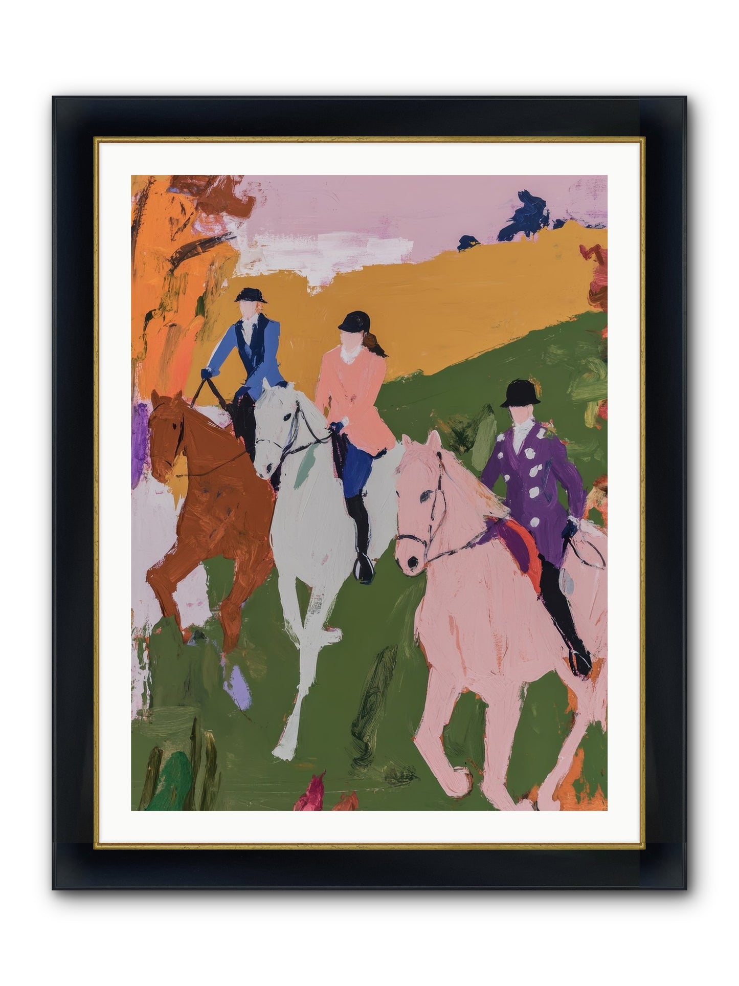 Marmalade Morning No.1 Framed Print - Wide Black w/Gold 30x40