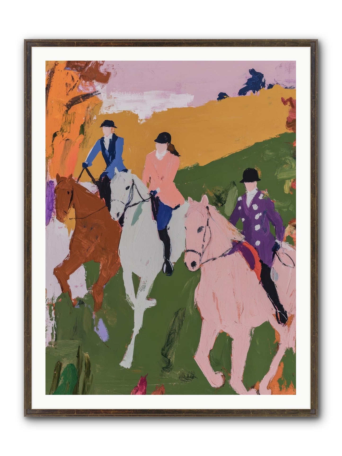 Marmalade Morning No.1 Framed Print - Slimwoods Black/Gold 36x48