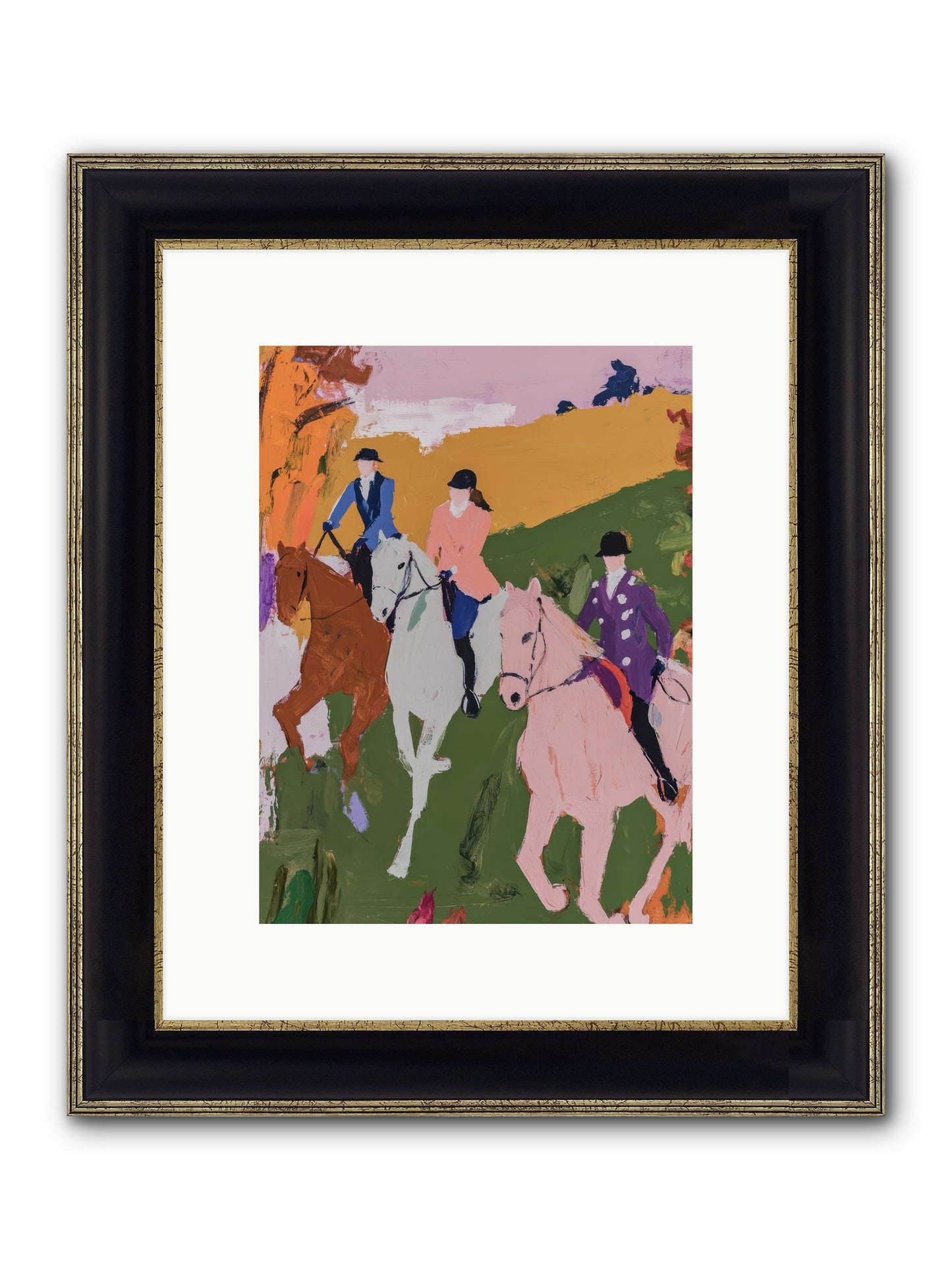 Marmalade Morning No.1 Framed Print - Black & Gold 9x12