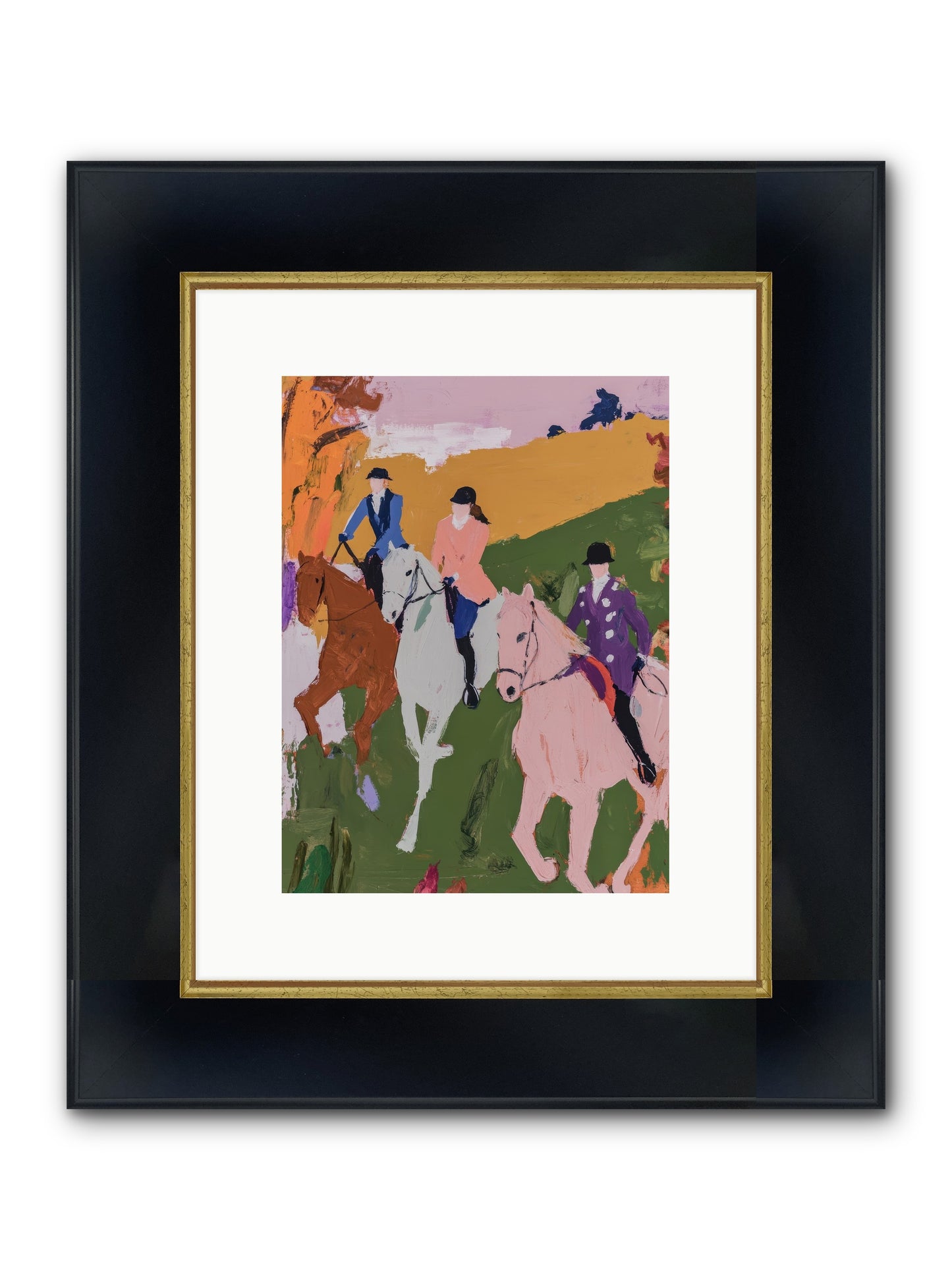 Marmalade Morning No.1 Framed Print - Wide Black w/Gold 9x12
