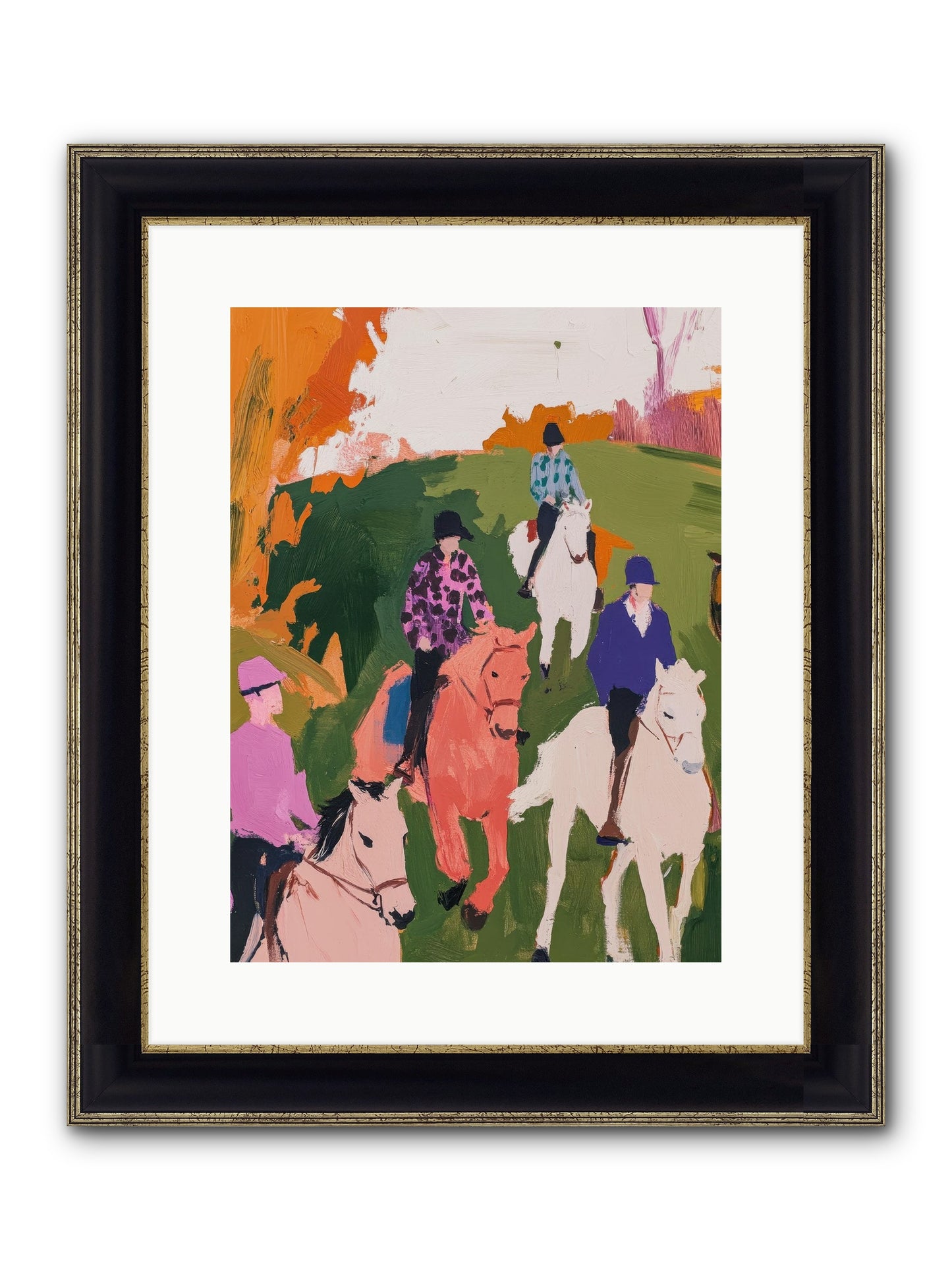 Marmalade Morning No.2 Framed Print - Black & Gold 12x16