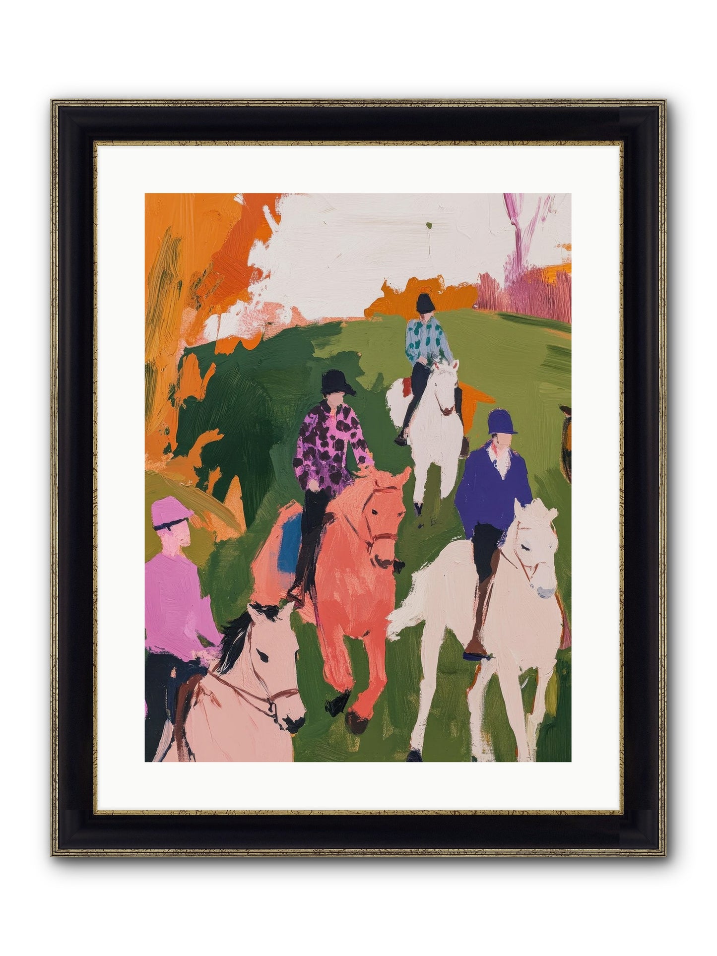 Marmalade Morning No.2 Framed Print - Black & Gold 18x24