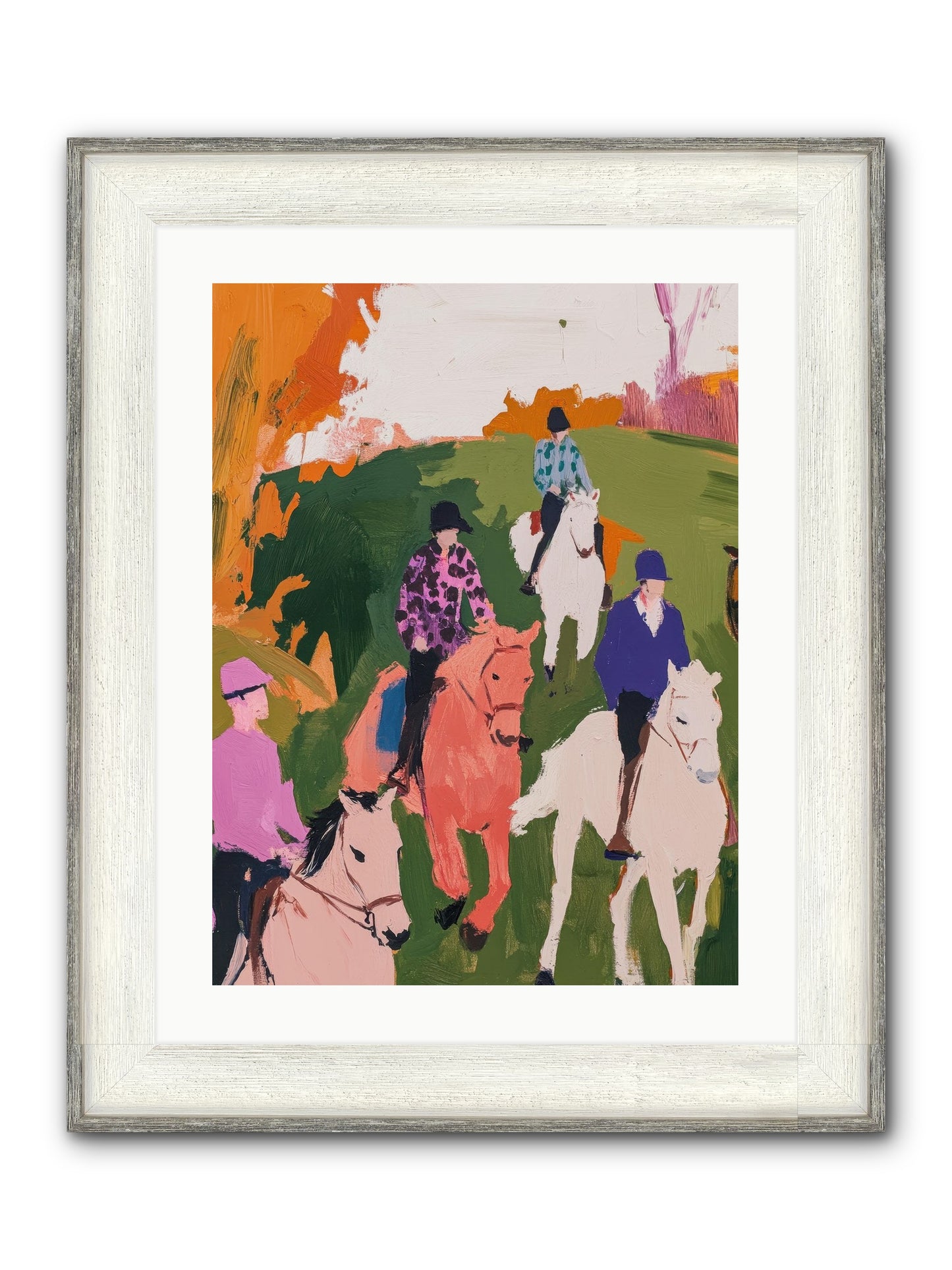 Marmalade Morning No.2 Framed Print - Driftwood White 18x24