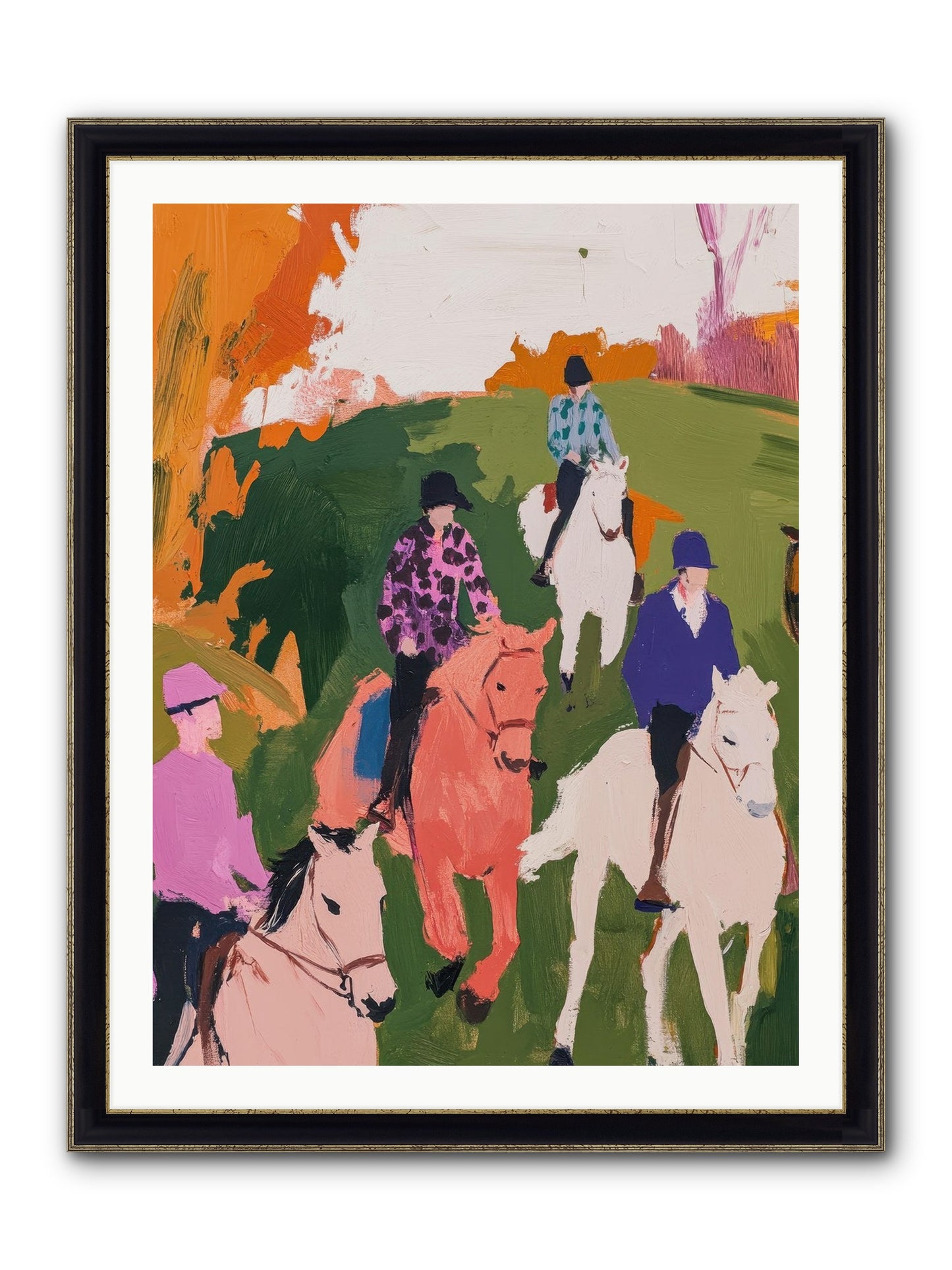 Marmalade Morning No.2 Framed Print - Black & Gold 30x40