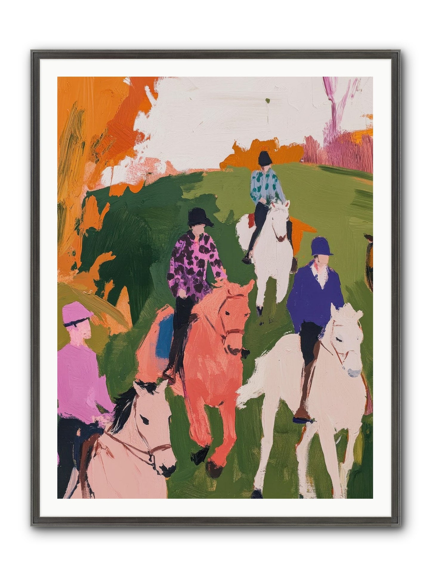 Marmalade Morning No.2 Framed Print - Slimwoods Black/Silver 36x48