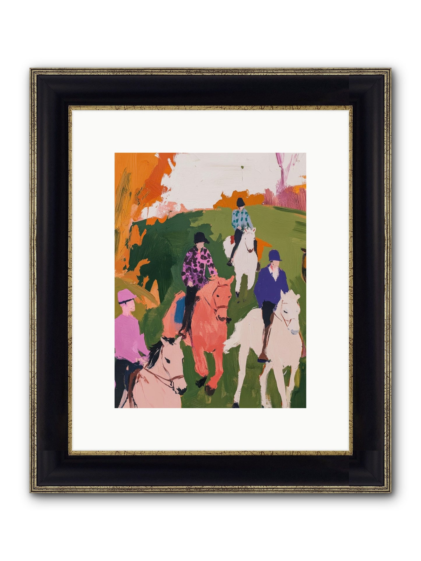 Marmalade Morning No.2 Framed Print - Black & Gold 9x12