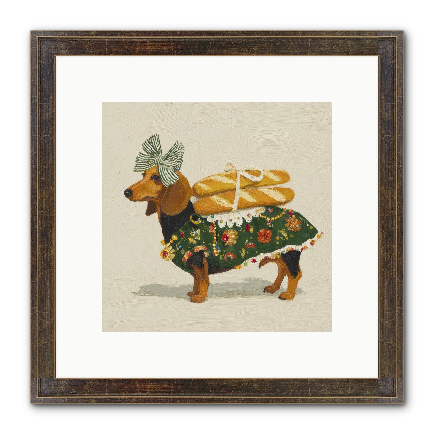 Marquis Of Morning Loaves Framed Print - Slimwoods Black/Gold 10x10