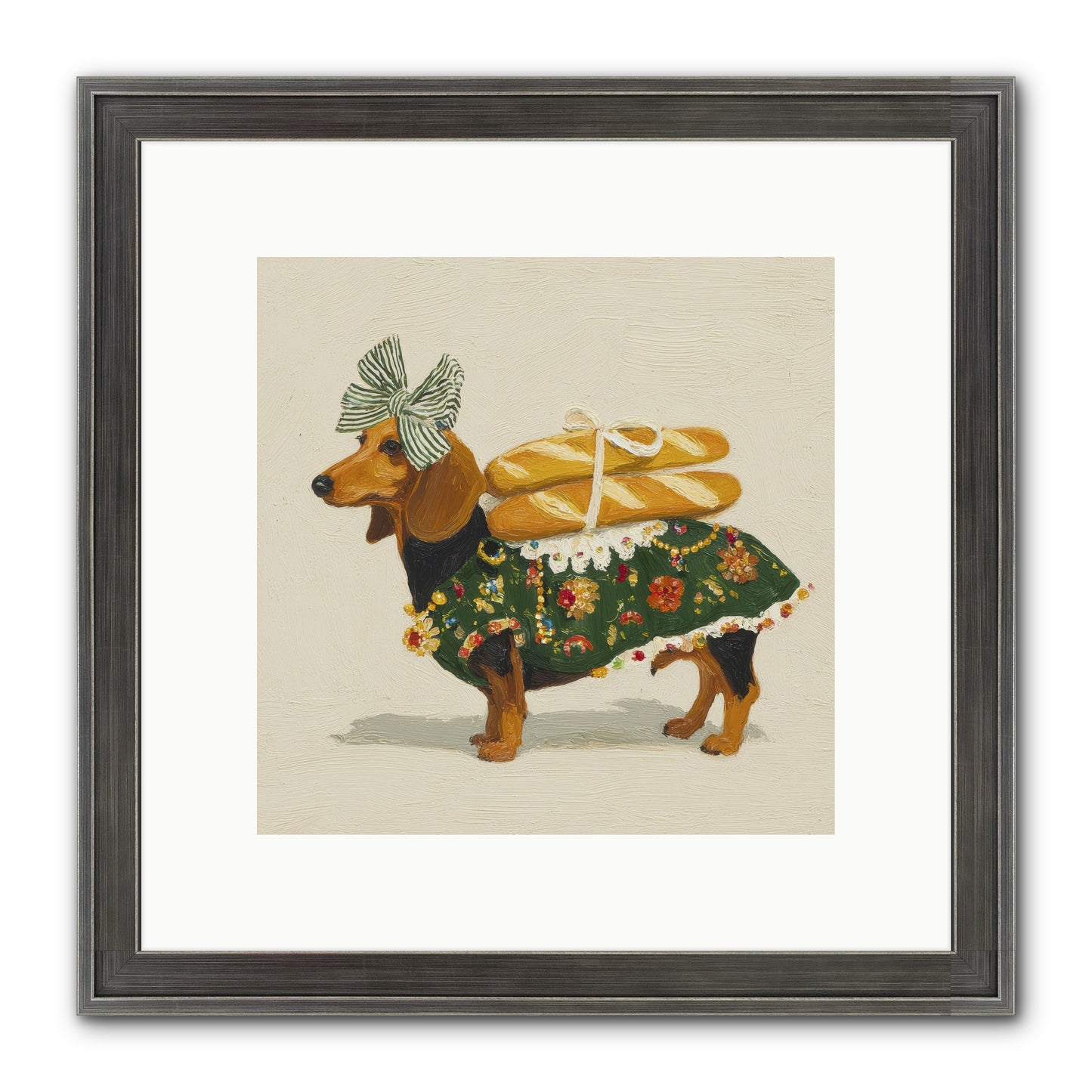 Marquis Of Morning Loaves Framed Print - Slimwoods Black/Silver 10x10