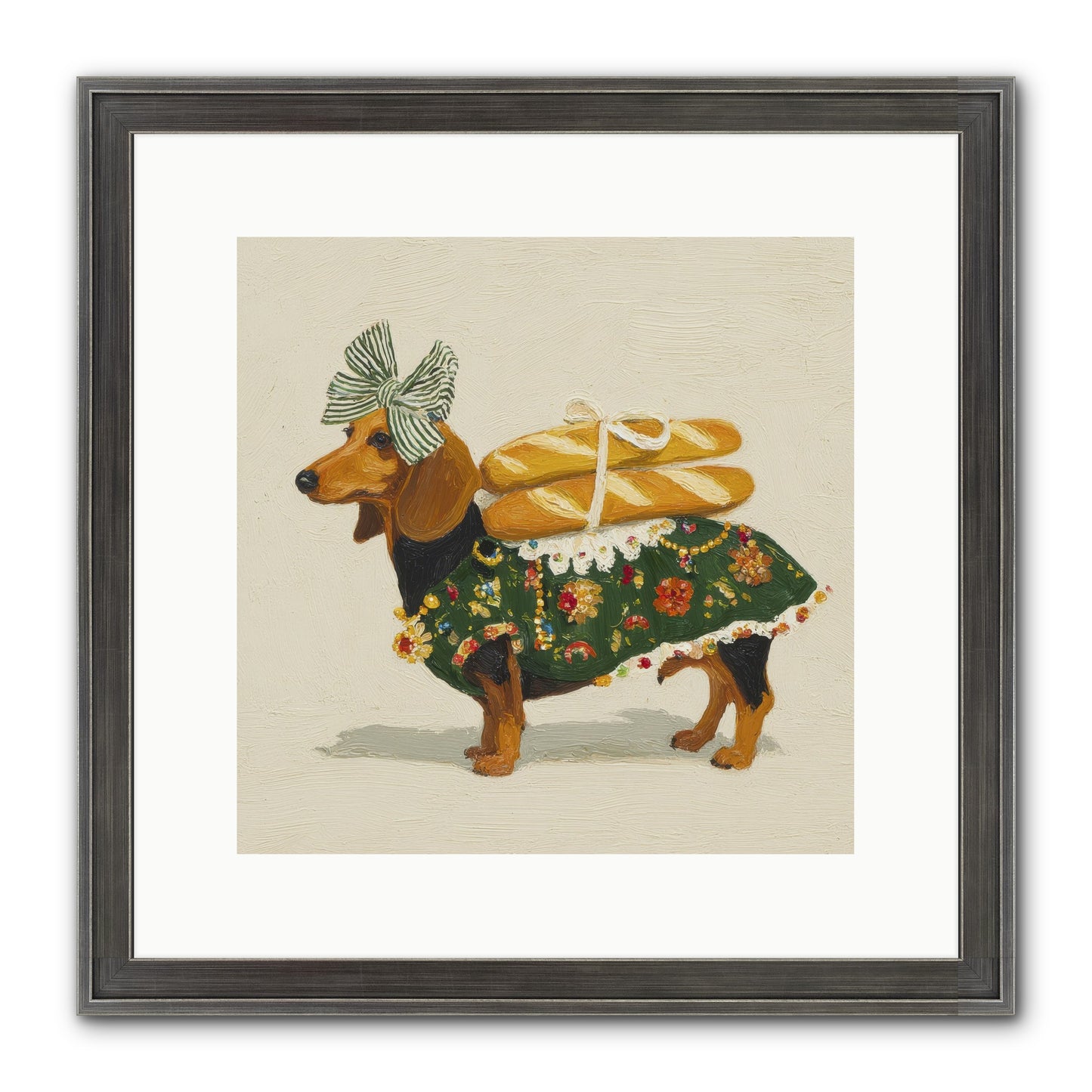 Marquis Of Morning Loaves Framed Print - Slimwoods Black/Silver 12x12