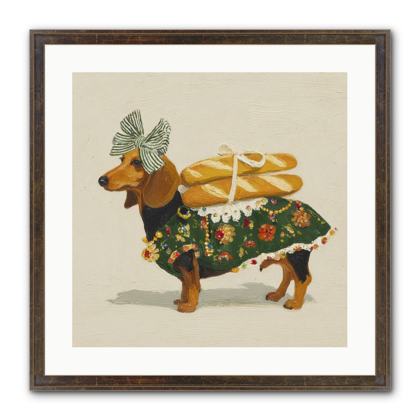 Marquis Of Morning Loaves Framed Print - Slimwoods Black/Gold 20x20