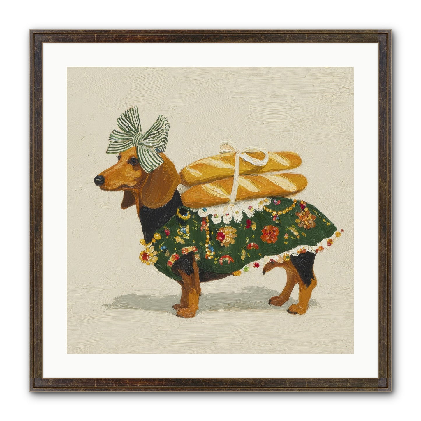 Marquis Of Morning Loaves Framed Print - Slimwoods Black/Gold 24x24