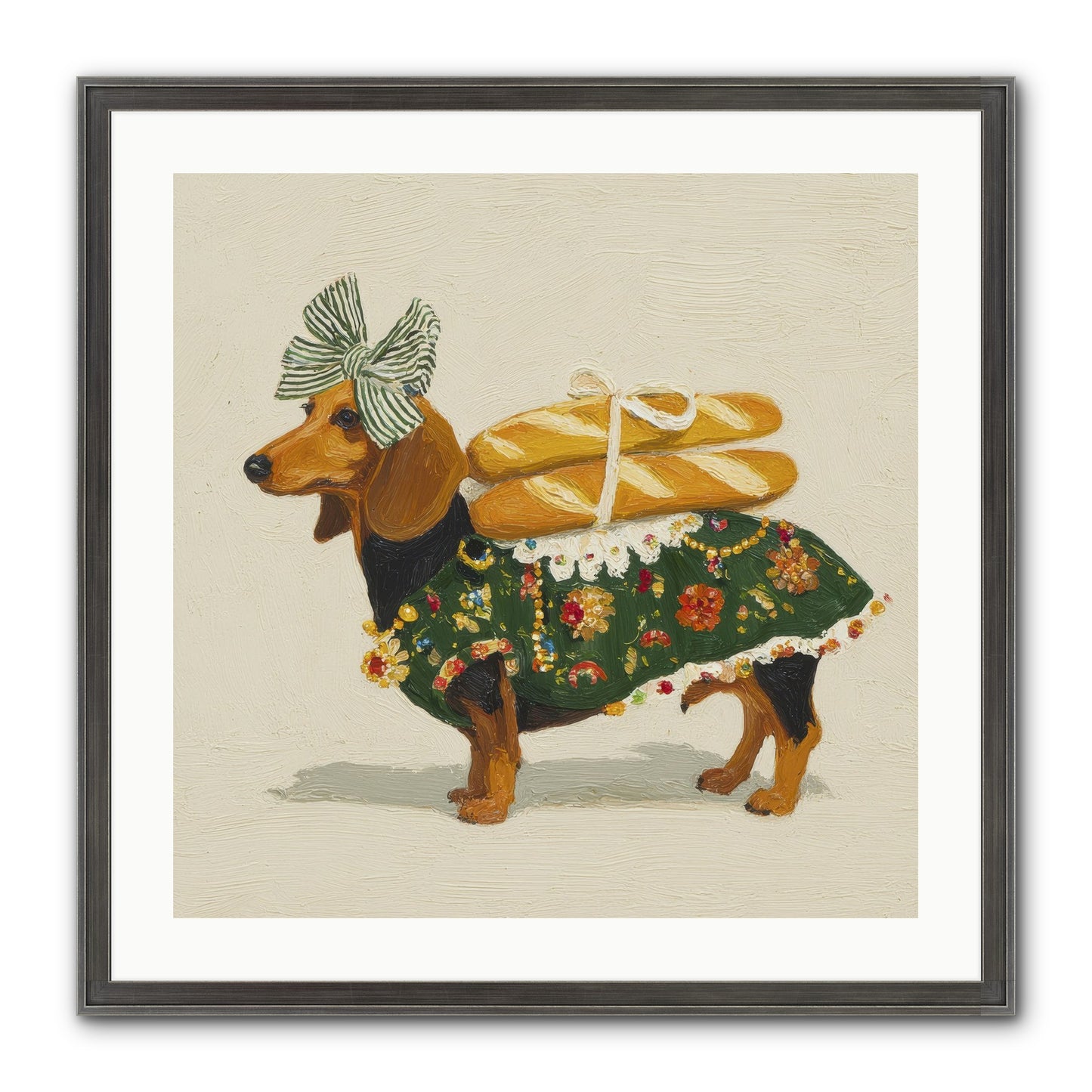 Marquis Of Morning Loaves Framed Print - Slimwoods Black/Silver 24x24