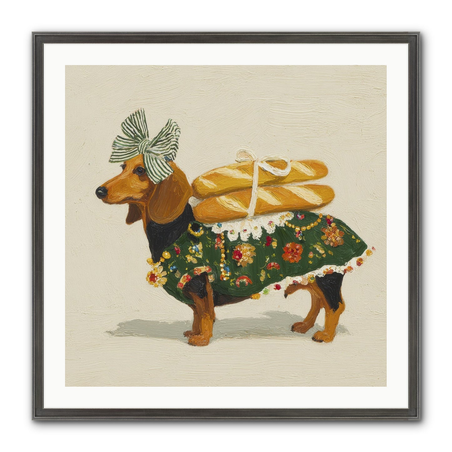 Marquis Of Morning Loaves Framed Print - Slimwoods Black/Silver 30x30